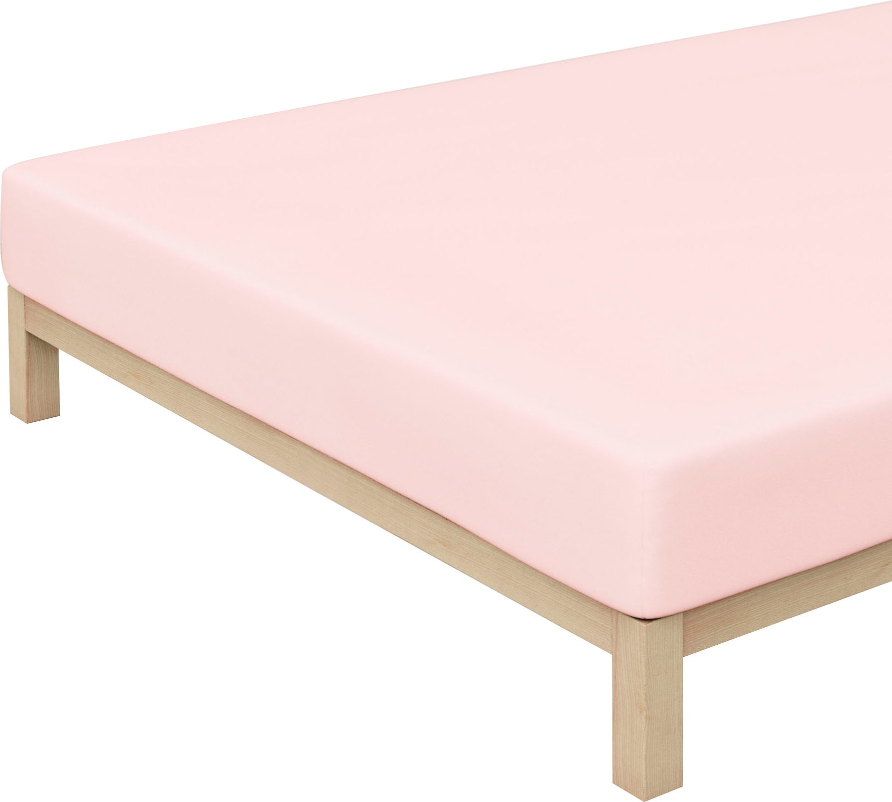 Schlafgut Spannbettlaken »PURE Bio-Baumwolle mit Elasthan, dehnbar blickdicht, straff, Bettlaken«, PREMIUM Laken für Matratzen bis 30cm Höhe, in 90x200, 140x200, 180x200
