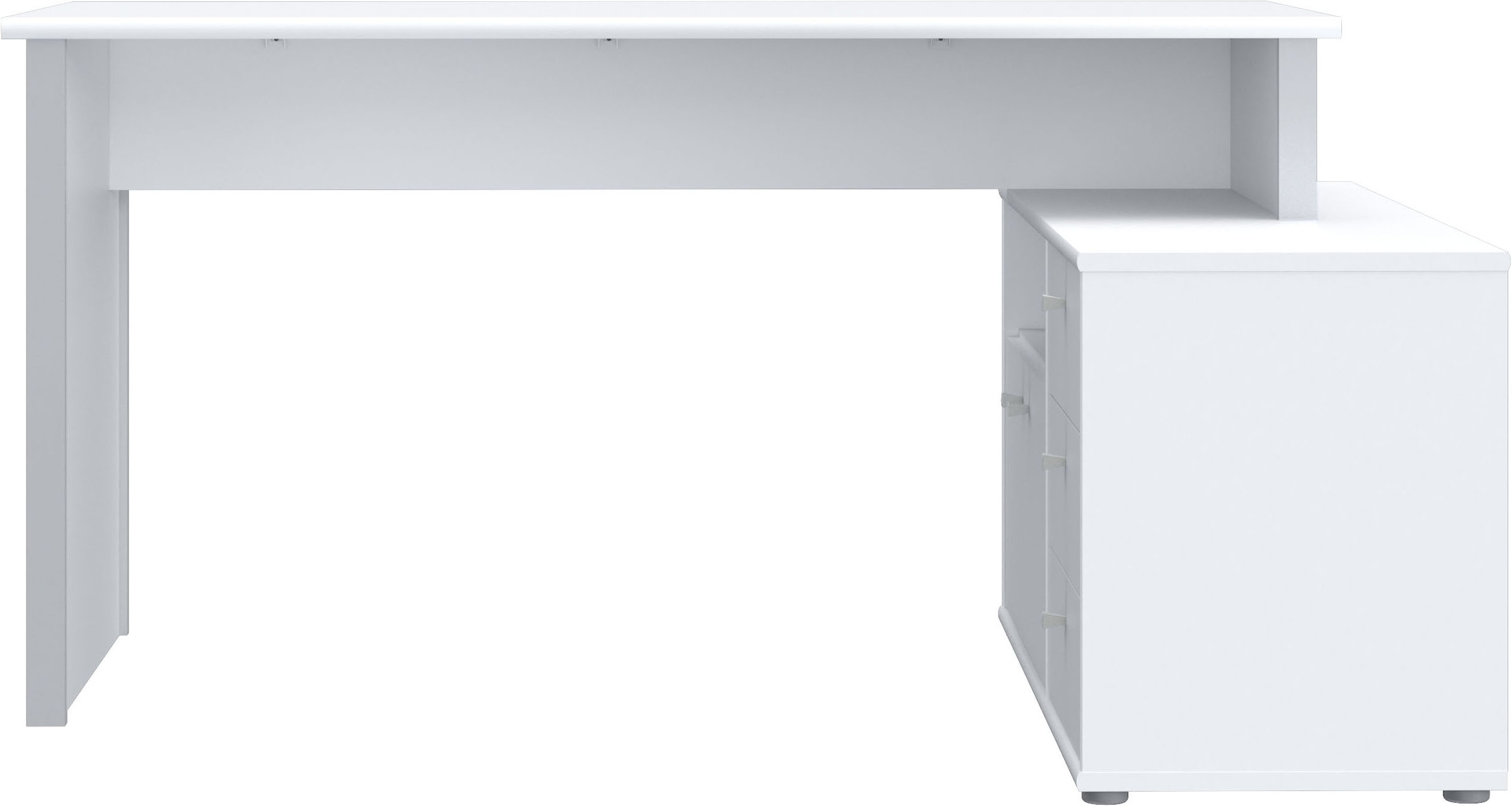 FORTE Eckschreibtisch »Tempra«, viel Stauraum, Breite 151 cm