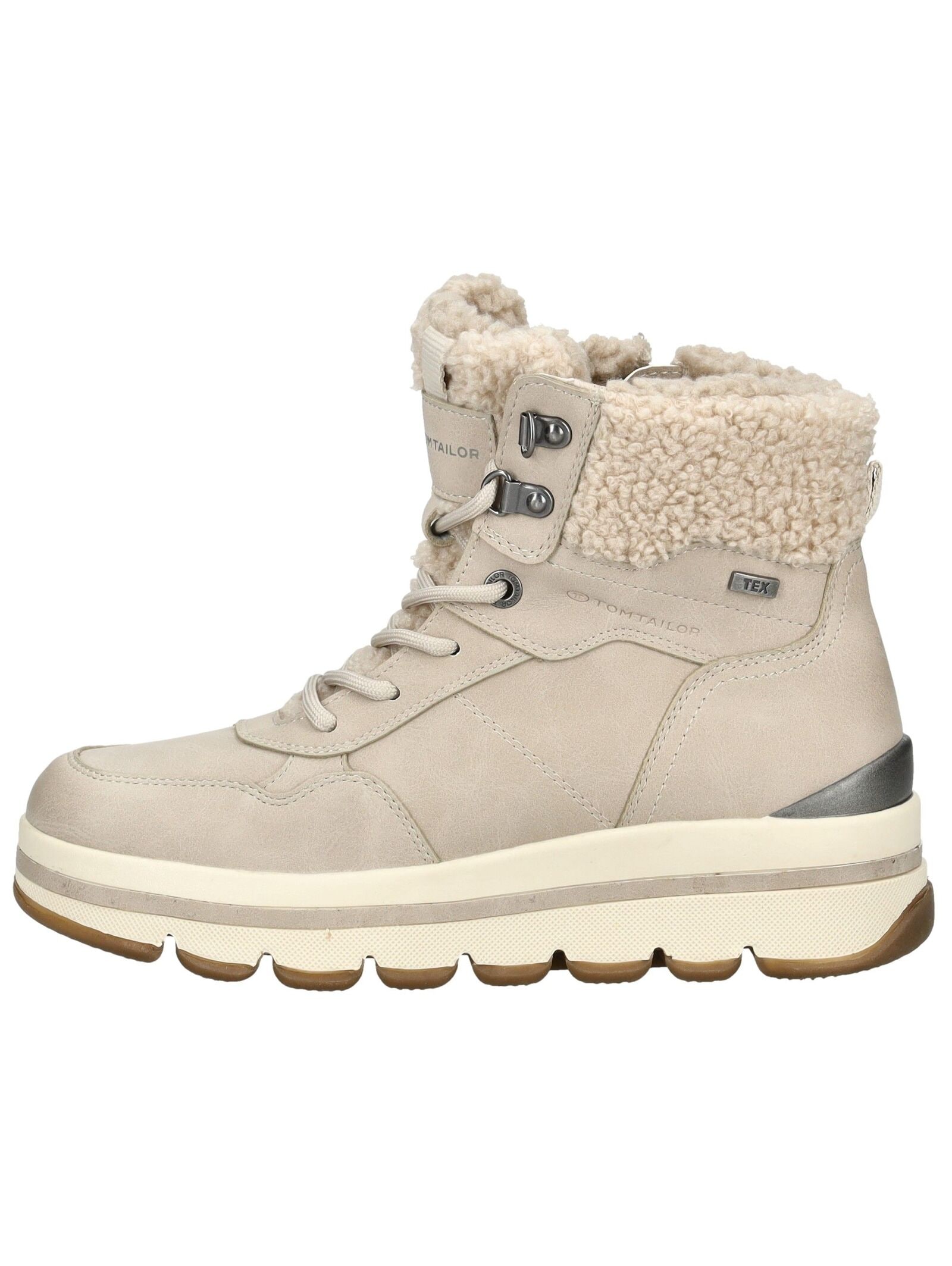 TOM TAILOR Schnürstiefelette »Tom Tailor Stiefelette Lederimitat/Textil«