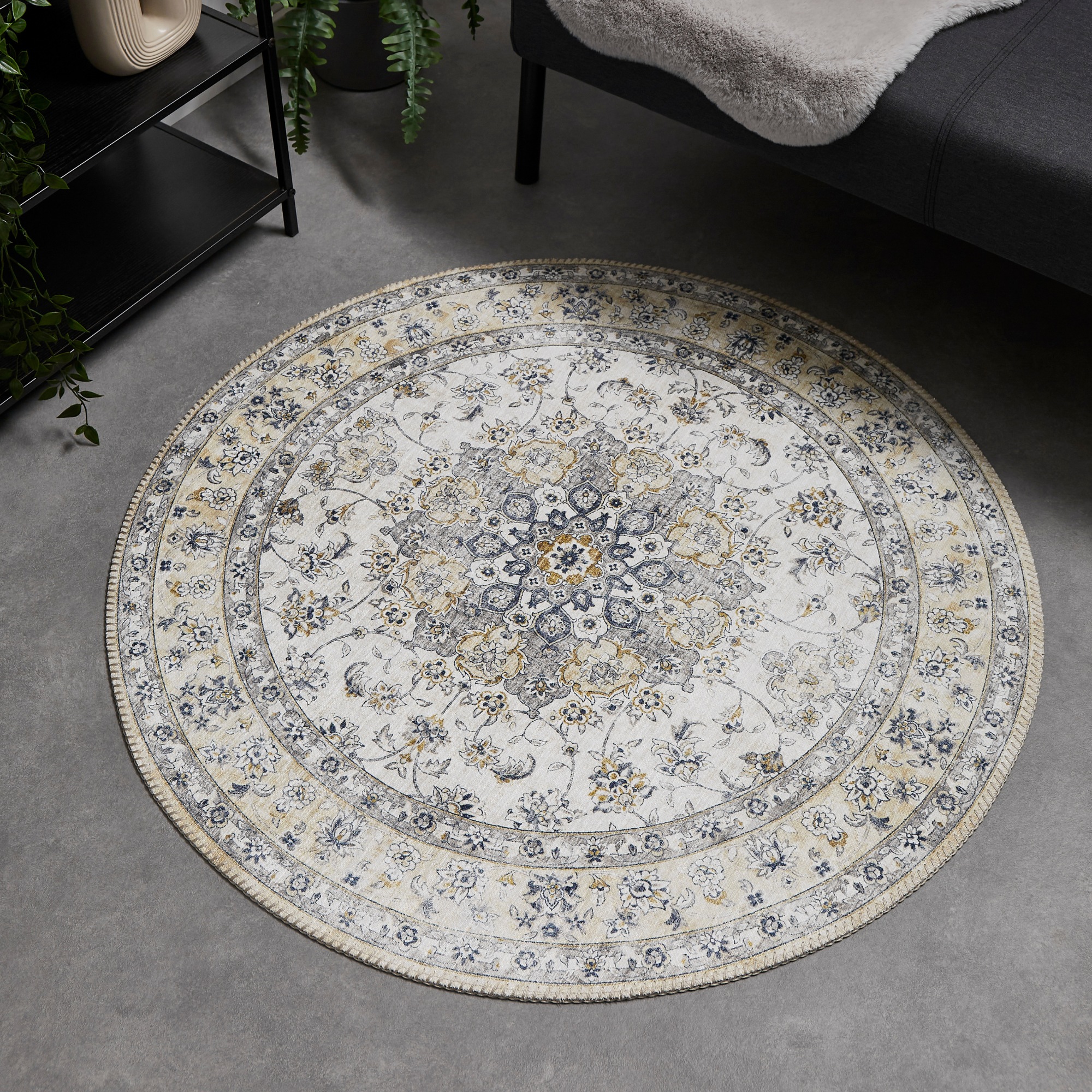LUXOR living Teppich »Prima 3 rund«, rechteckig, 7 mm Höhe, Kurzflor, Orien günstig online kaufen