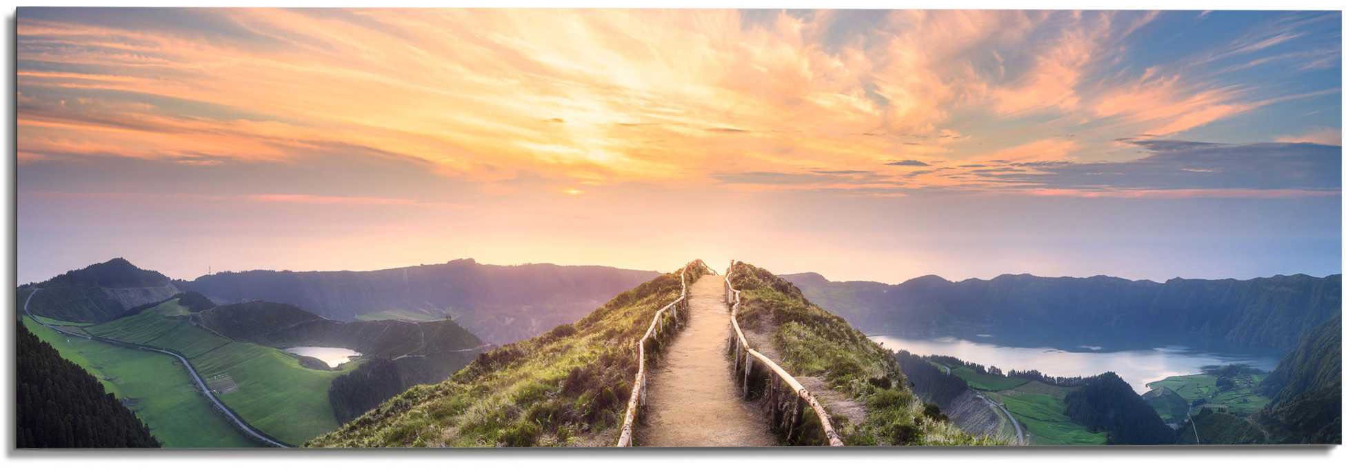 Reinders! Wandbild »Wandbild Morgenröte Berge - Sonnenaufgang - Natur«, Lan günstig online kaufen