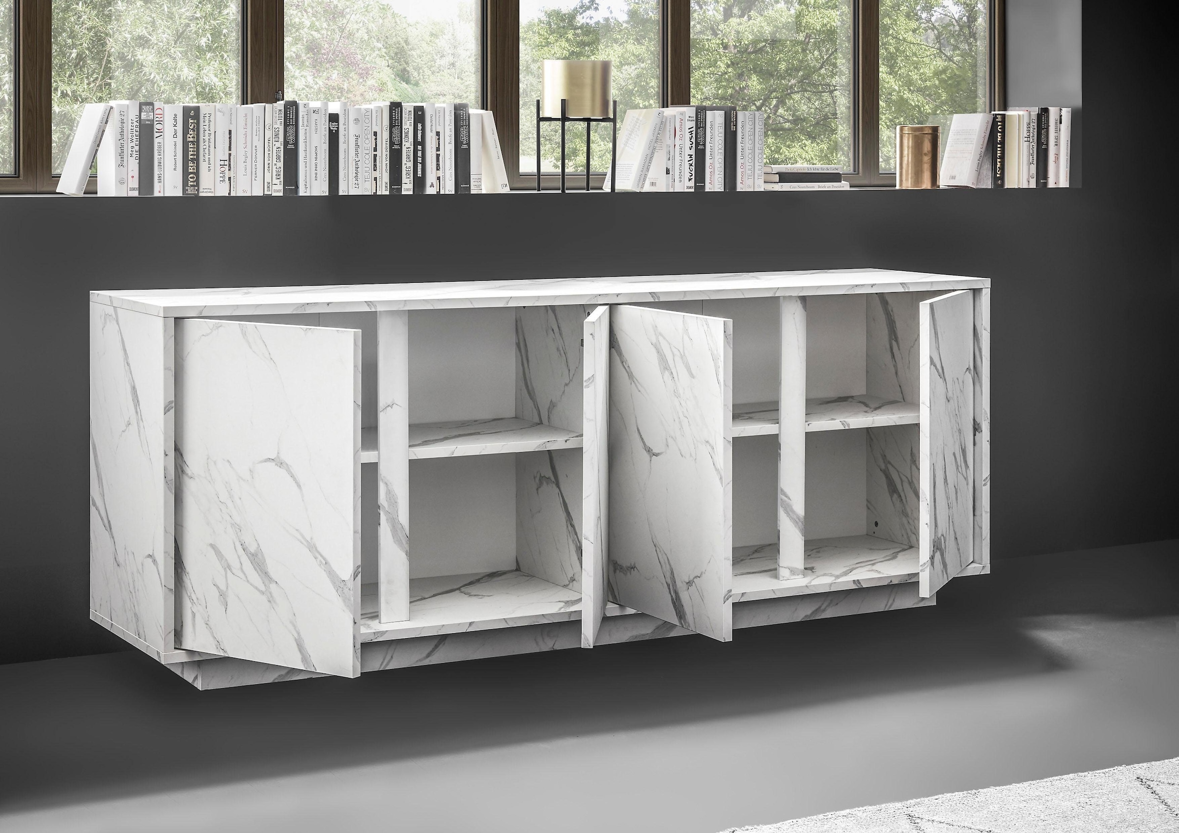 INOSIGN Sideboard »Carrara«, grifflos