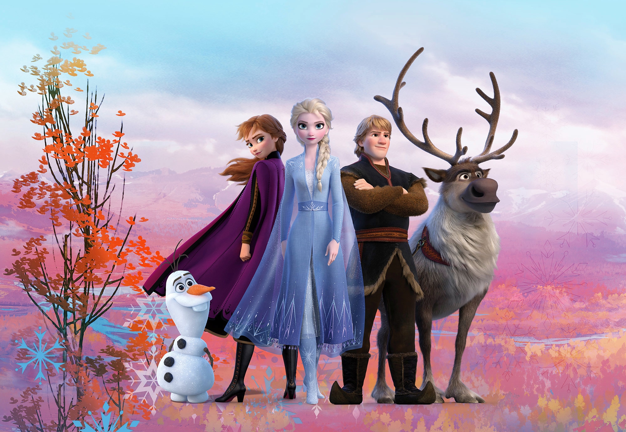 Komar Fototapete »Frozen Iconic - Größe 368 x 254 cm«, bedruckt, Kinderzimmer