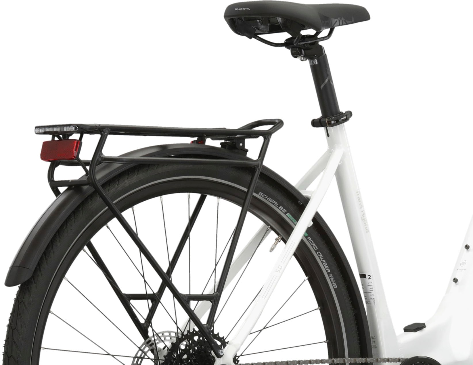 Kross E-Bike »KROSS E-Trekkingrad Trans 5.0 28" weiß 9 Gänge«, 9 Gang, microSHIFT, ADVENT M619, Mittelmotor 250 W, Pedelec, Elektrofahrrad für Damen und Herren