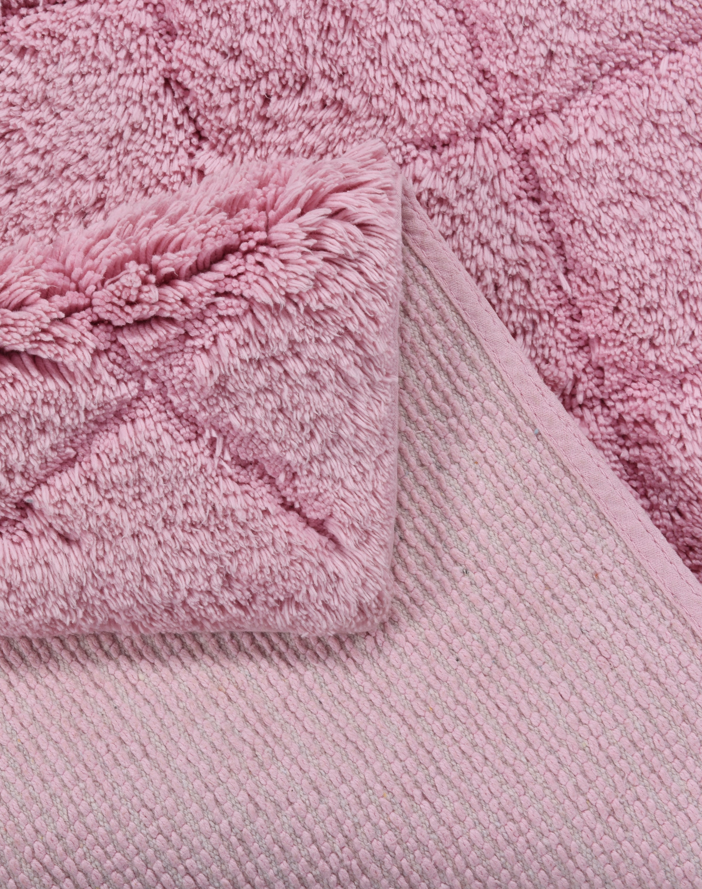 TOM TAILOR HOME Badematte »Cotton Diamond«, rutschhemmend beschichtet, fußbodenheizungsgeeignet-strapazierfähig, Uni Farben, Pastell Farben, Rauten, reine Baumwolle, weich & kuschelig