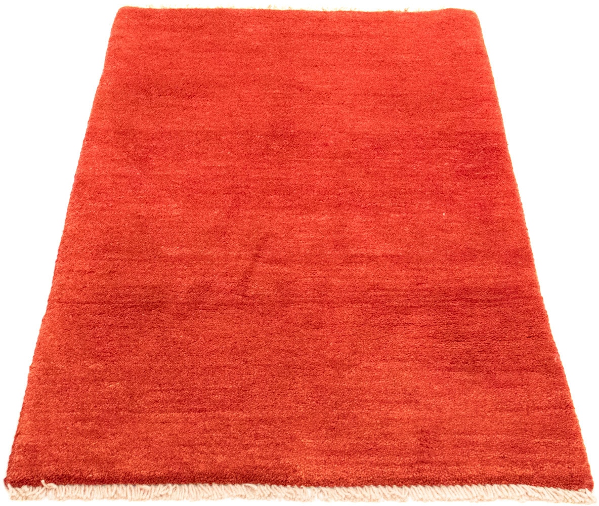 rot«, Teppich »Gabbeh und handgeknüpft rechteckig, handgeknüpft schnell bequem bestellen morgenland Wollteppich