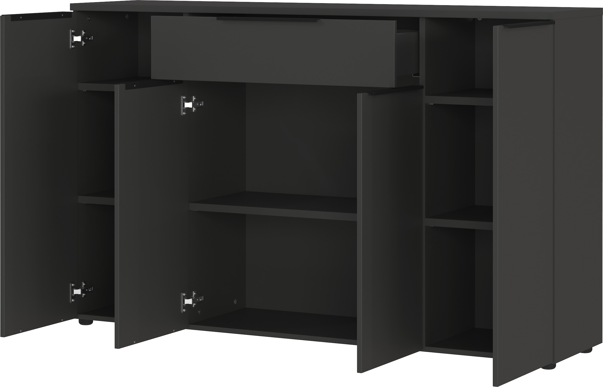 GERMANIA Büromöbel-Set »Mailand«, (4 tlg.), inkl. Schreibtisch, Rollcontainer, Raumteiler und Sideboard