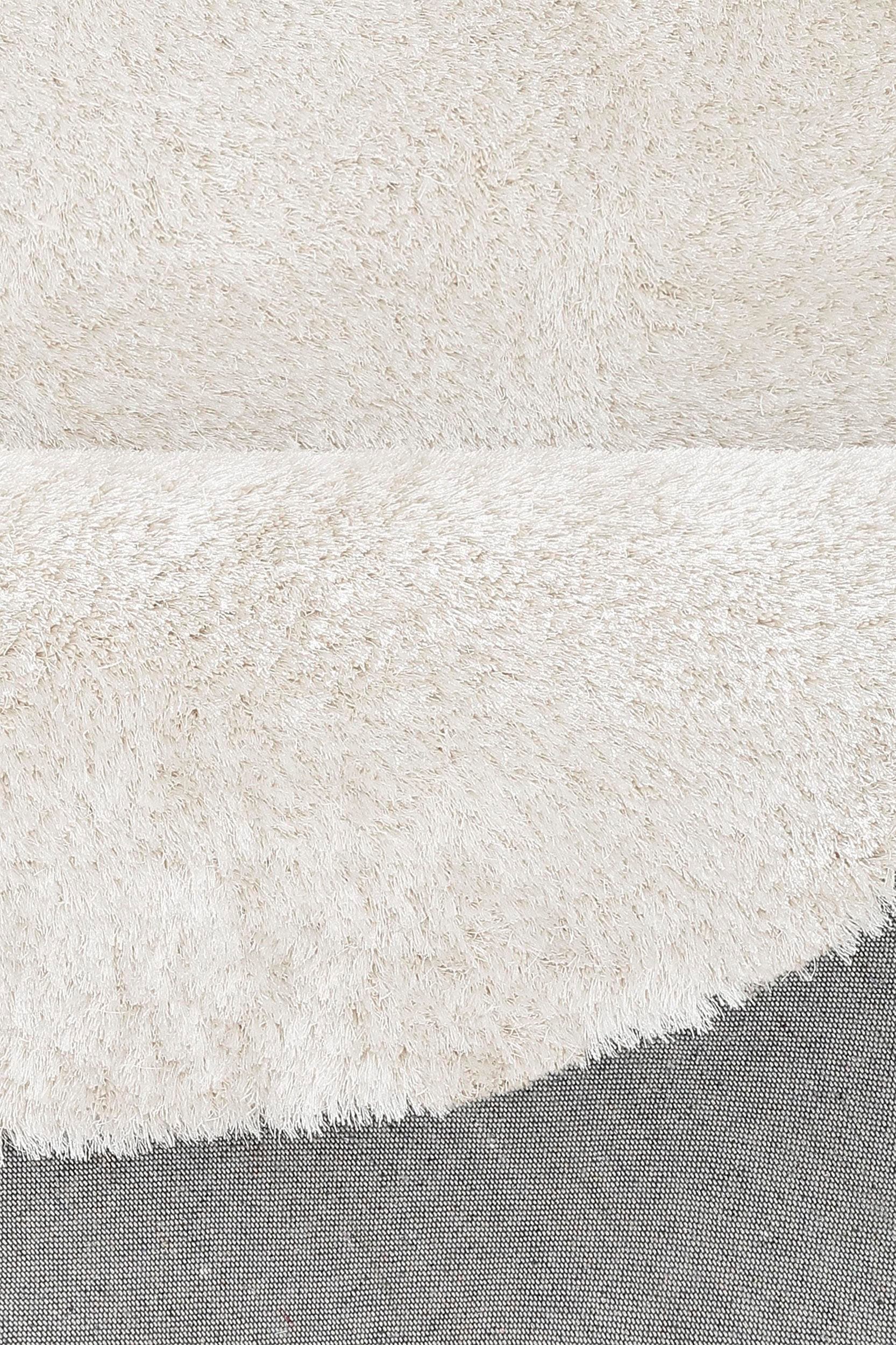 Bruno Banani Hochflor-Teppich »Dana Teppich, Kundenliebling«, rund, 30 mm Höhe, unifarben, Mikrofaser Teppiche, Wohnzimmer, Schlafzimmer, Esszimmer