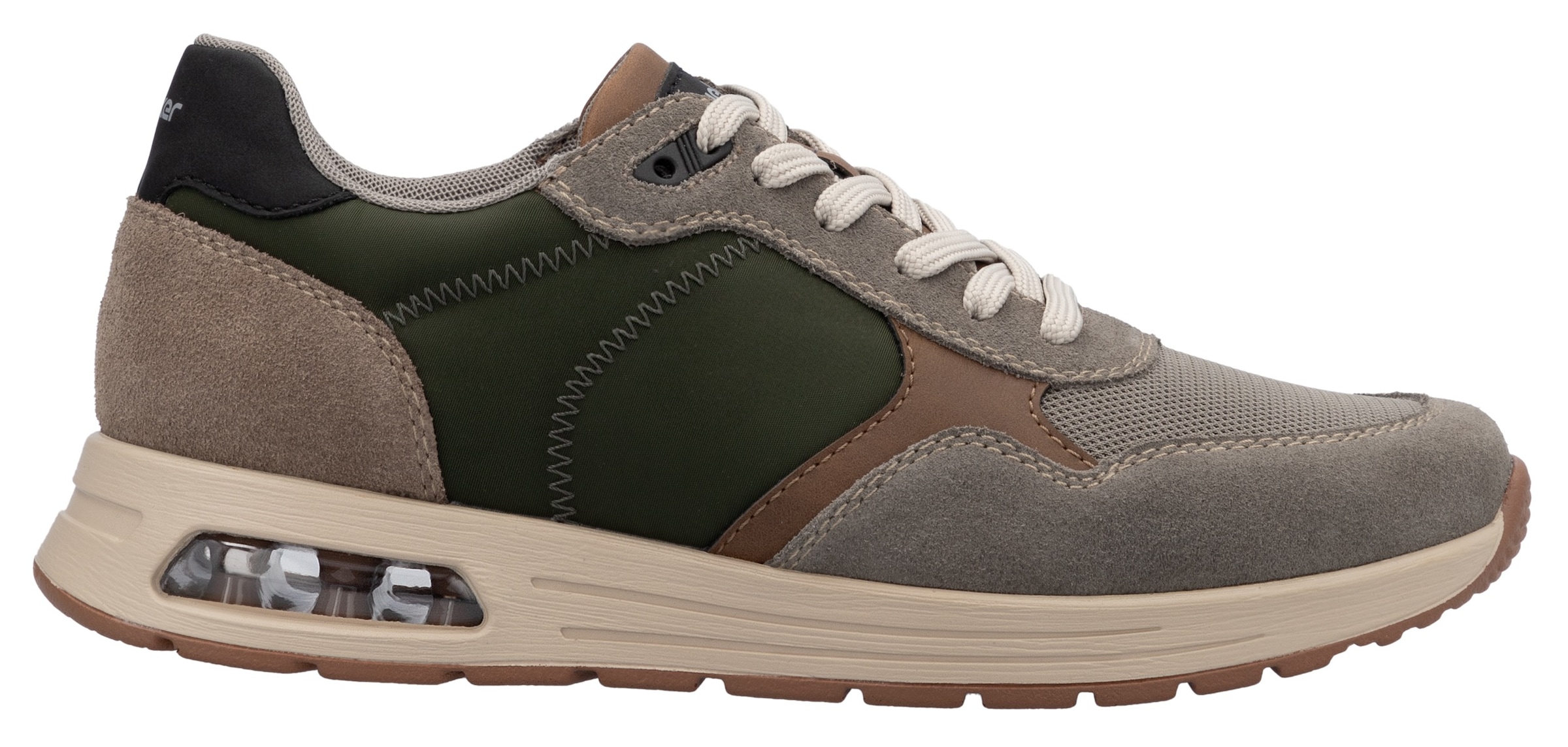 Rieker Sneaker, Schnürschuh, Halbschuh, Freizeitschuh mit gepolstertem Schaftrand