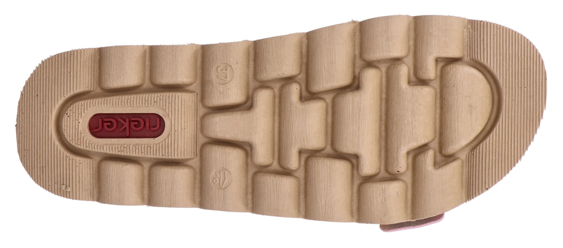Rieker Pantolette, Sommerschuh, Schlappen, Hausschuh mit verstellbaren Schnallen