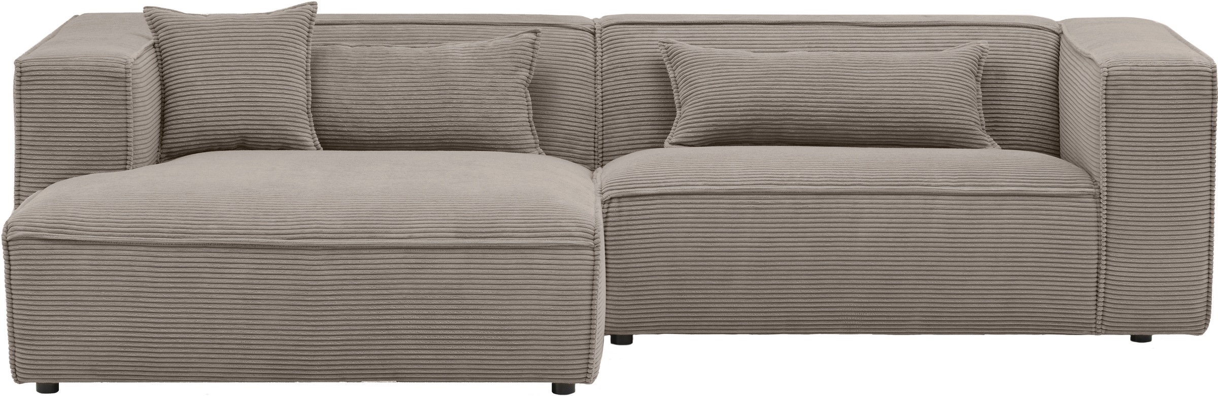 LeGer Home by Lena Gercke Ecksofa »PIARA mit Kedernaht, Cord, Leinenoptik o günstig online kaufen