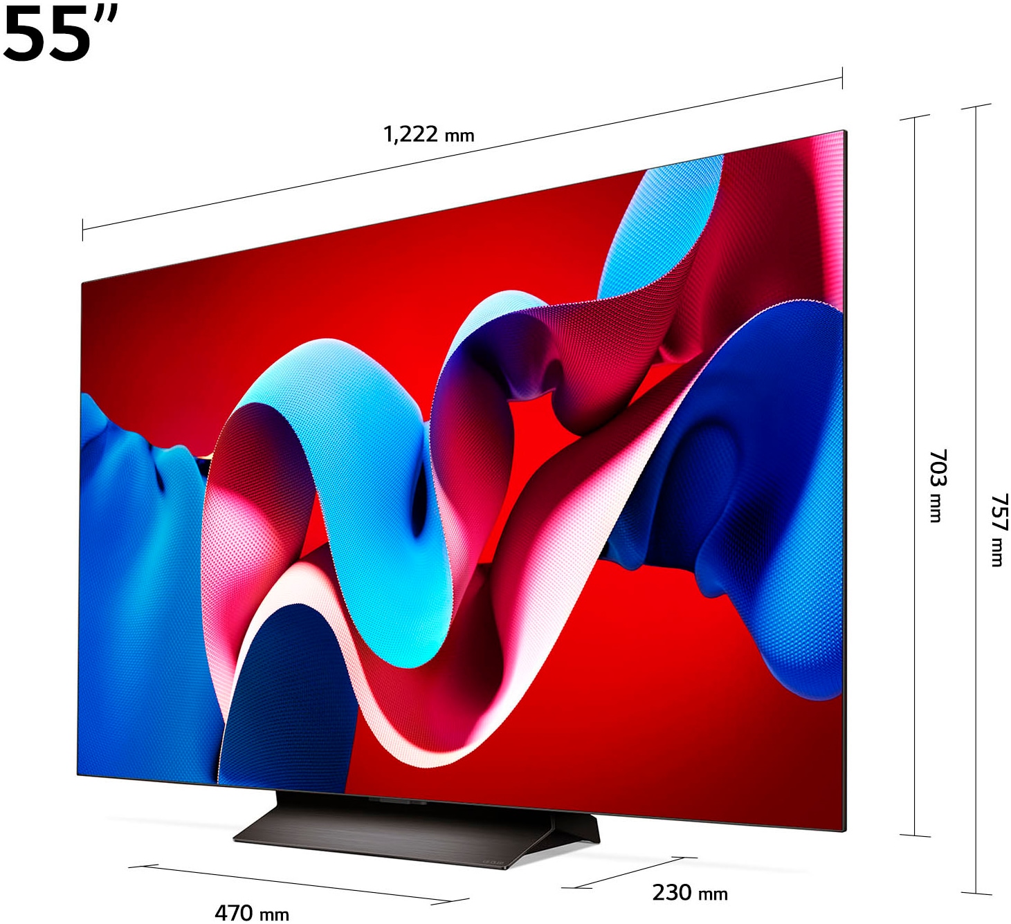 LG OLED-Fernseher, 139 cm/55 Zoll, 4K Ultra HD, Smart-TV