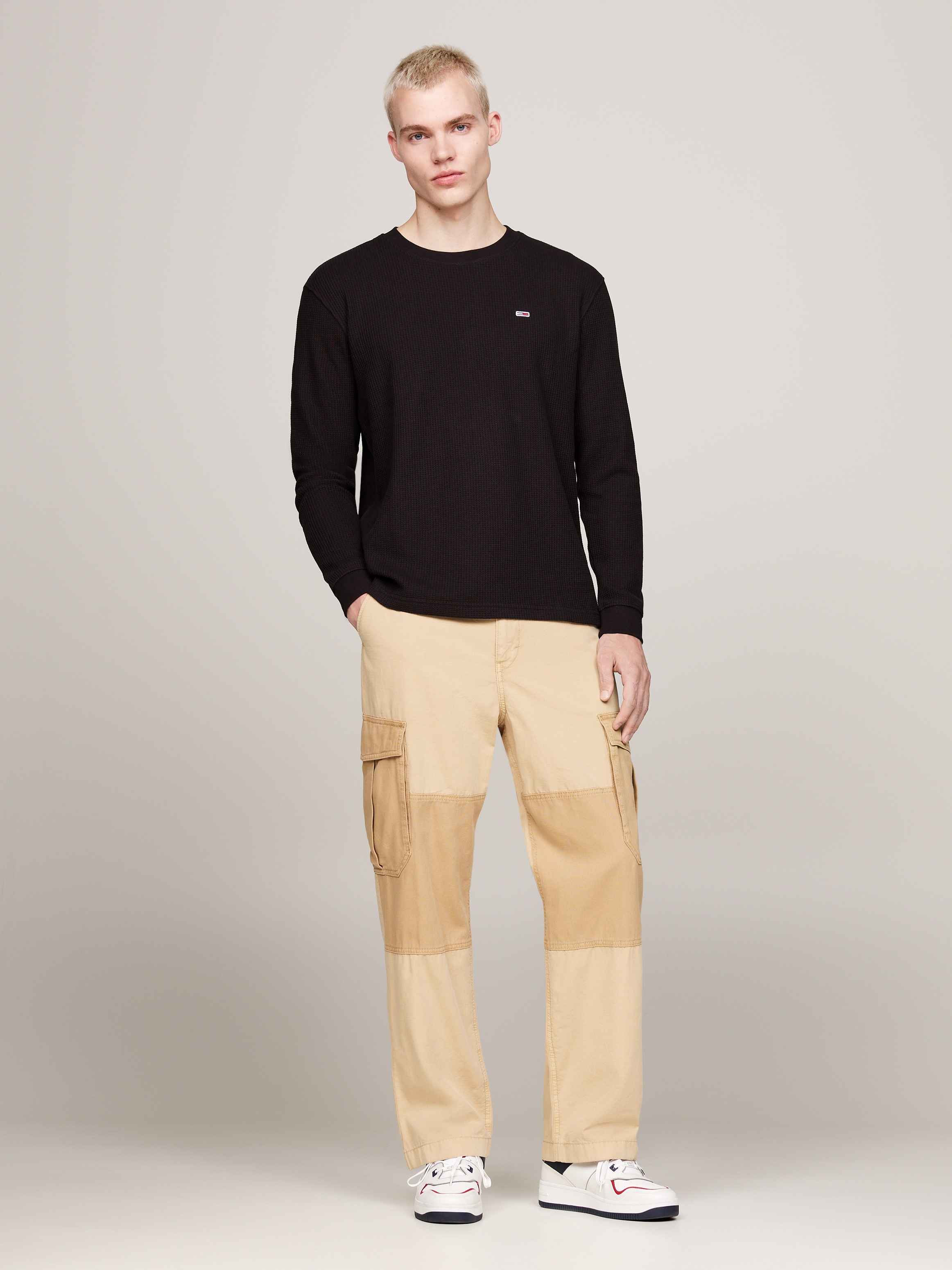 Tommy Jeans Longsleeve »TJM REG WAFFLE L/S TEE«