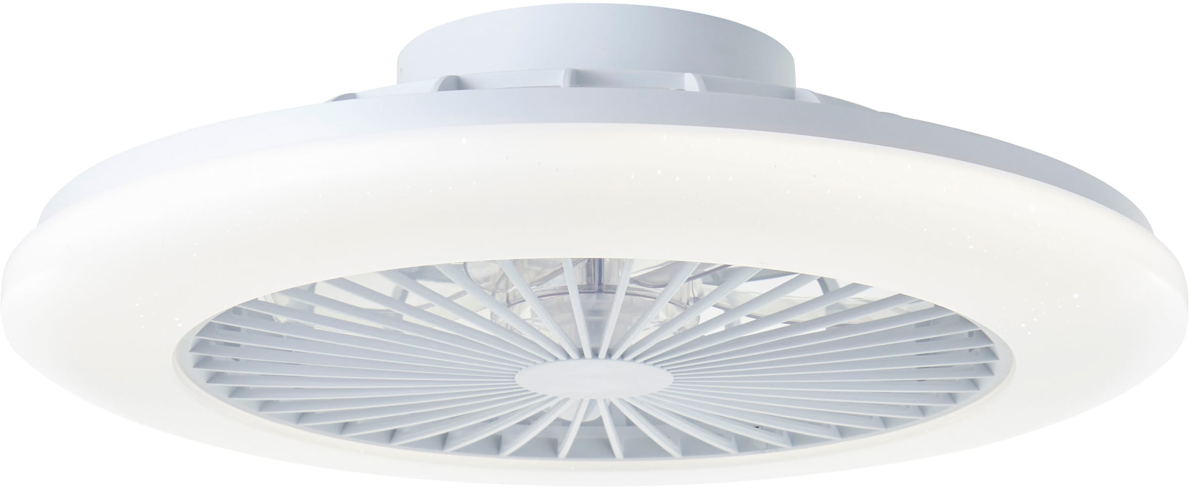 Brilliant LED Deckenleuchte »Salerno«, LED Leuchte, Ventilator, digitales RGB, 49 cm, 4700 lm, 3000-6500 K