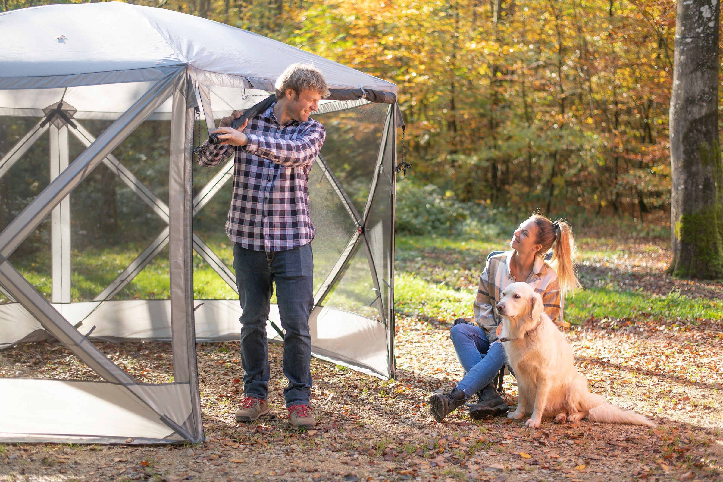 WESTMANN Pavillon »Camping-Pavillon«, inkl. Tragetasche und Erdanker, UPF-50+