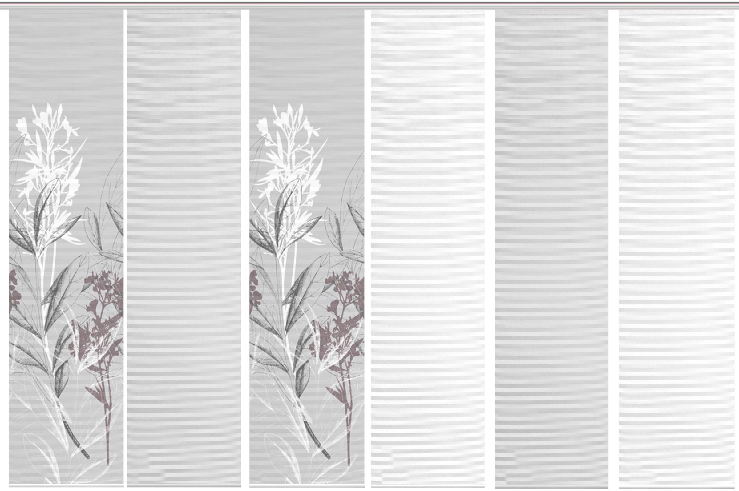 Vision S Schiebegardine »6ER SET SEMORA« Paneelwagen 6 Stk. tlg. HxB: 260x6 günstig online kaufen