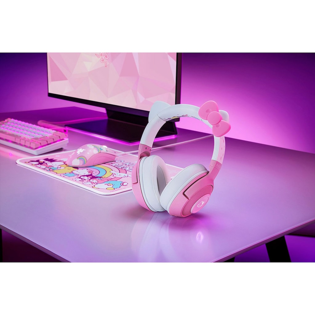 RAZER Kopfhörer »Kraken BT - Hello Kitty and Friends Edition«, Bluetooth, LED Ladestandsanzeige-Rauschunterdrückung