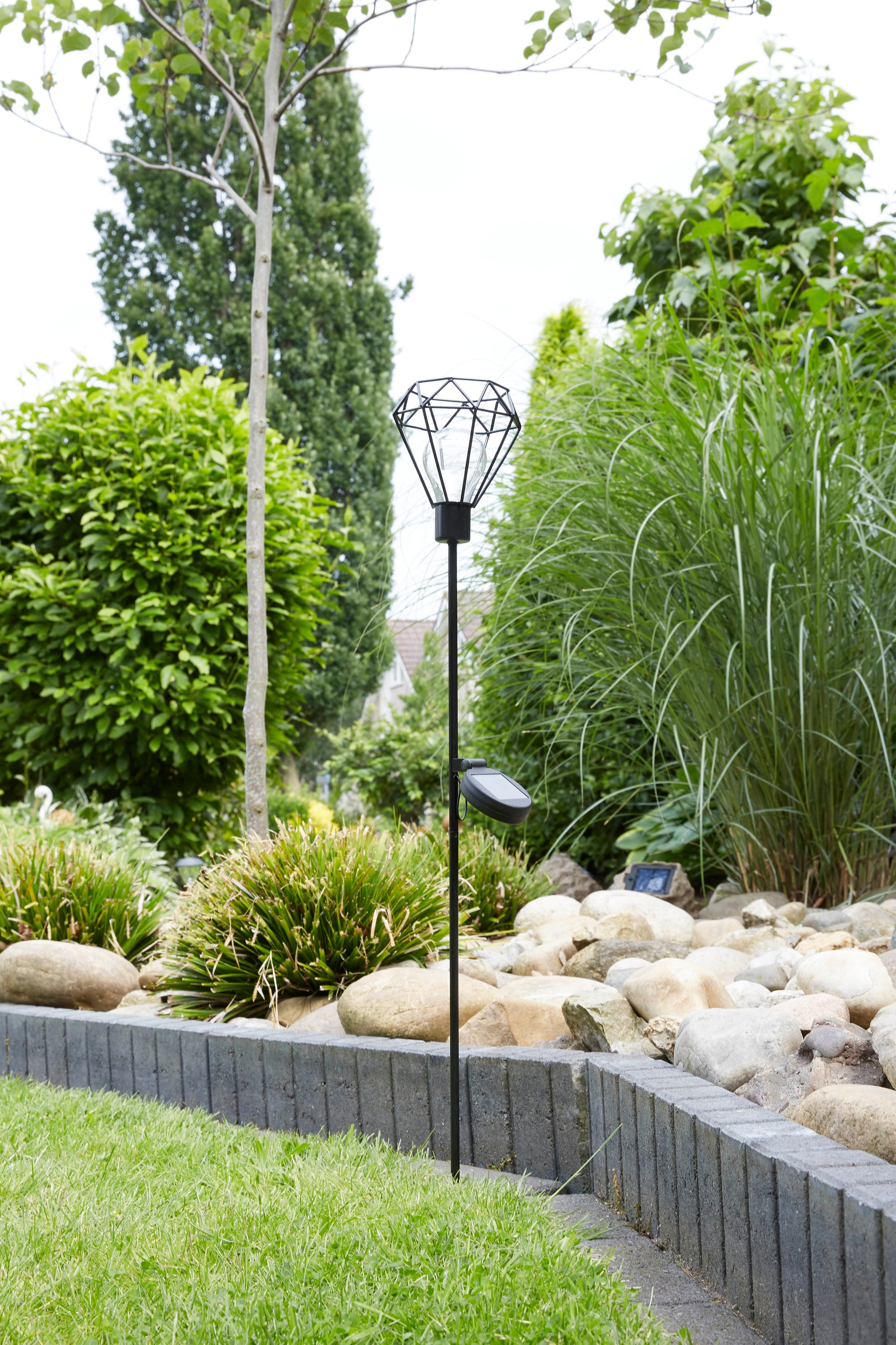 LUXFORM Gartenleuchte »Solar-Erdspieß-Gartenlampe - Diamond - 2 Stück«, Leu günstig online kaufen