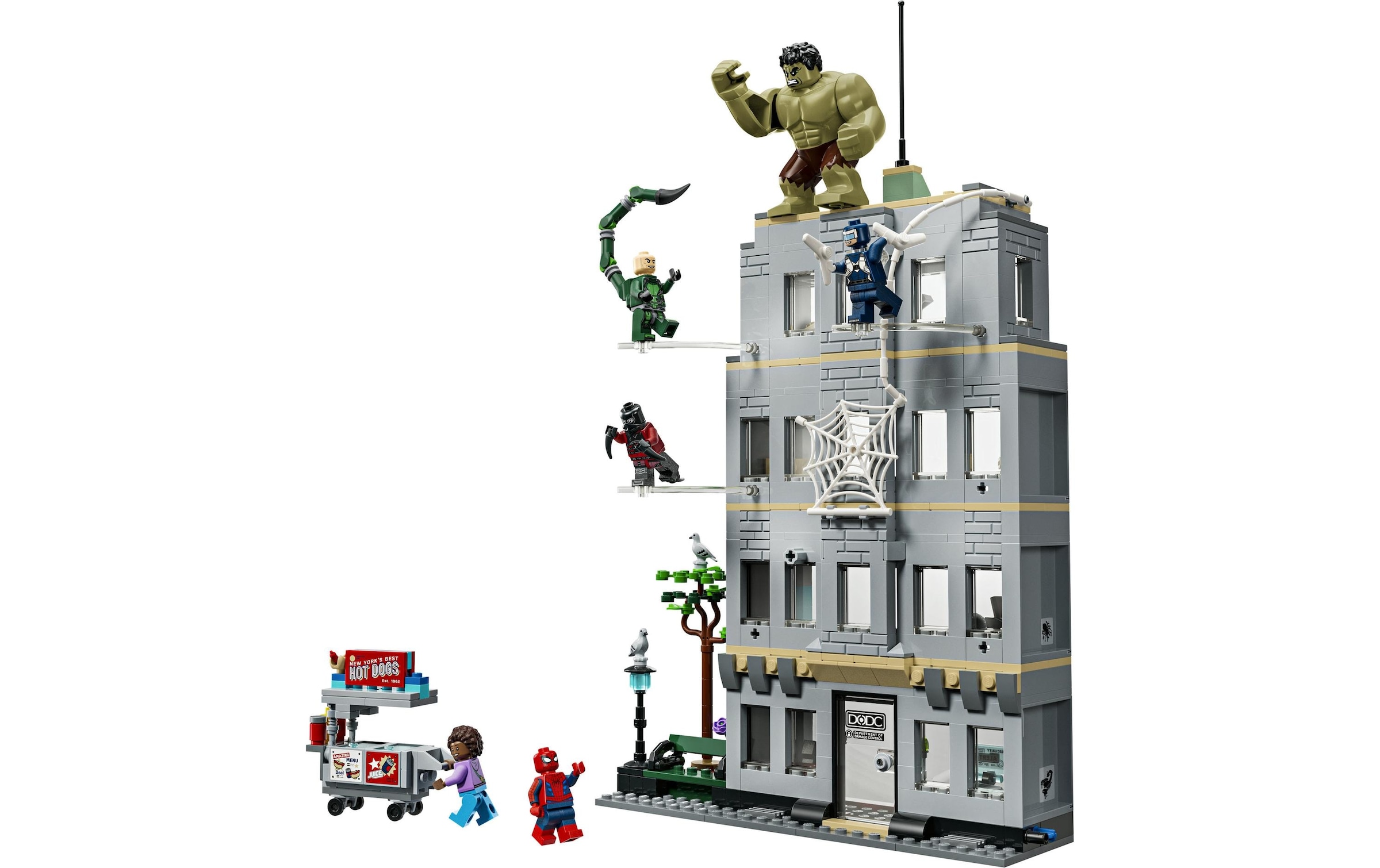 LEGO® Konstruktionsspielsteine »Großer Showdown: Spider-Man vs. Hulk (76350), LEGO Super Heroes« Made in Europe