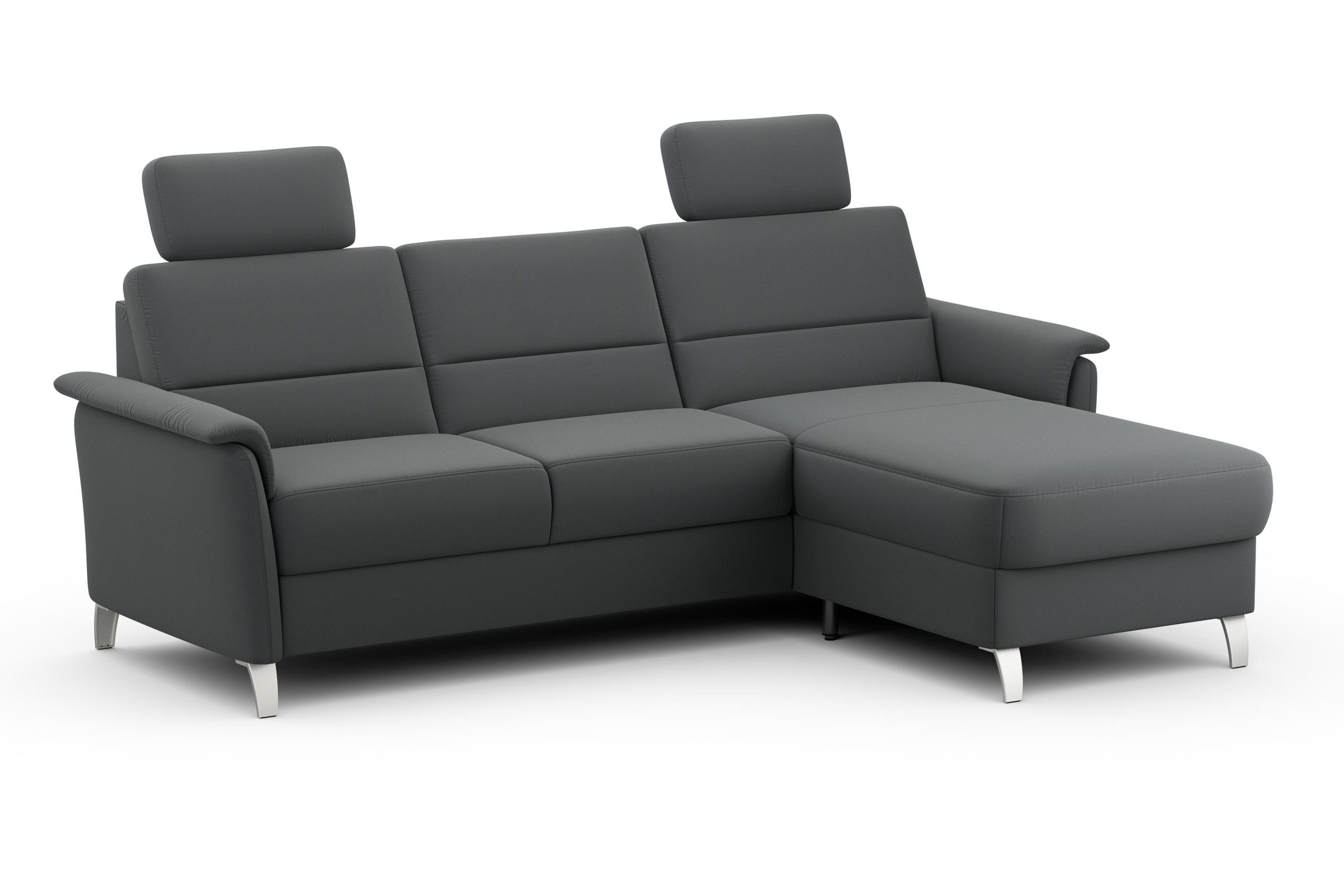 sit&more Ecksofa »Palmera L-Form«, Federkern, wahlweise mit Bettfunktion und mit/ohne Stauraum