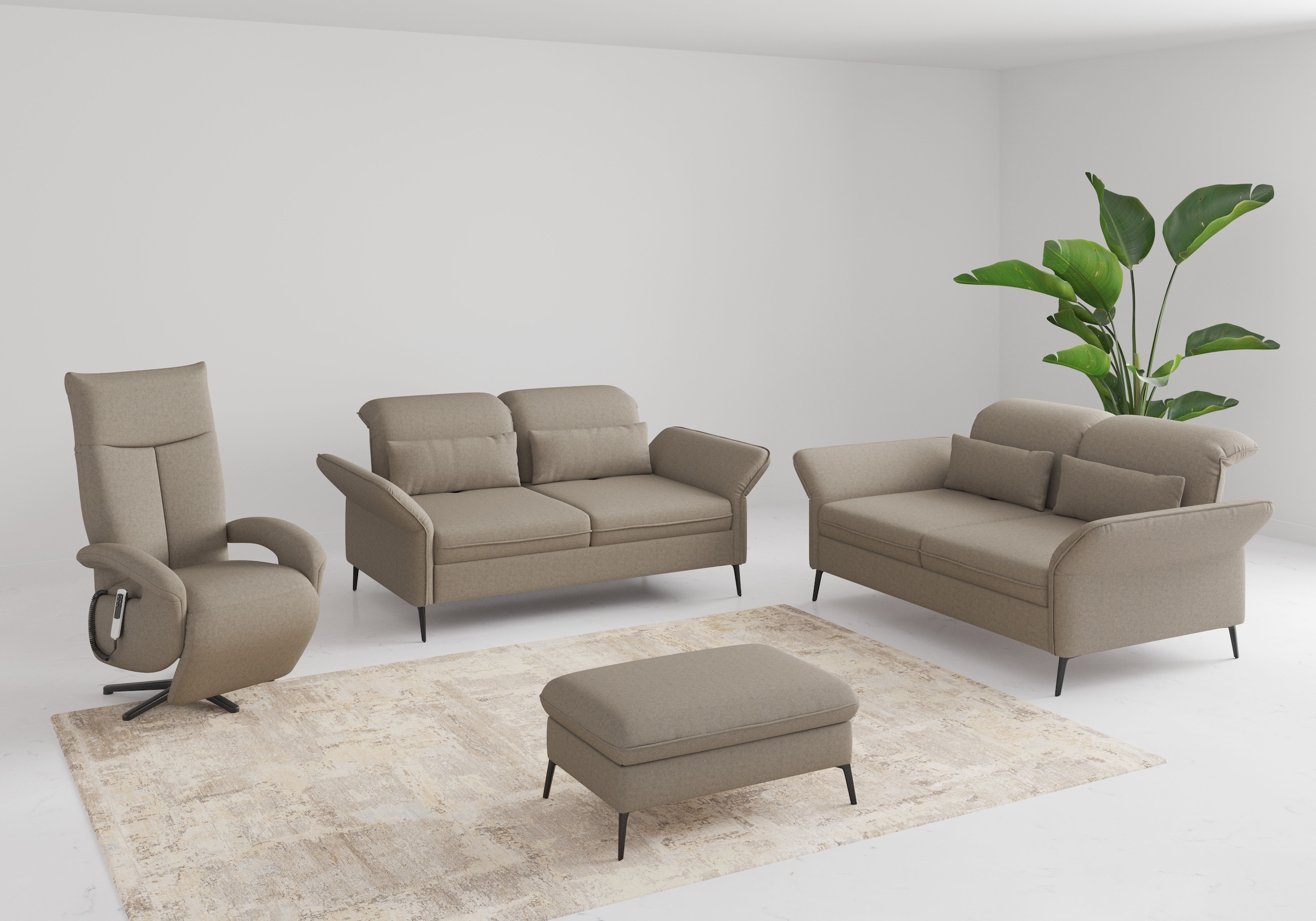 sit&more 2,5-Sitzer »Emely«, mit Sitztiefenverstellung, optional mit Bettfunktion
