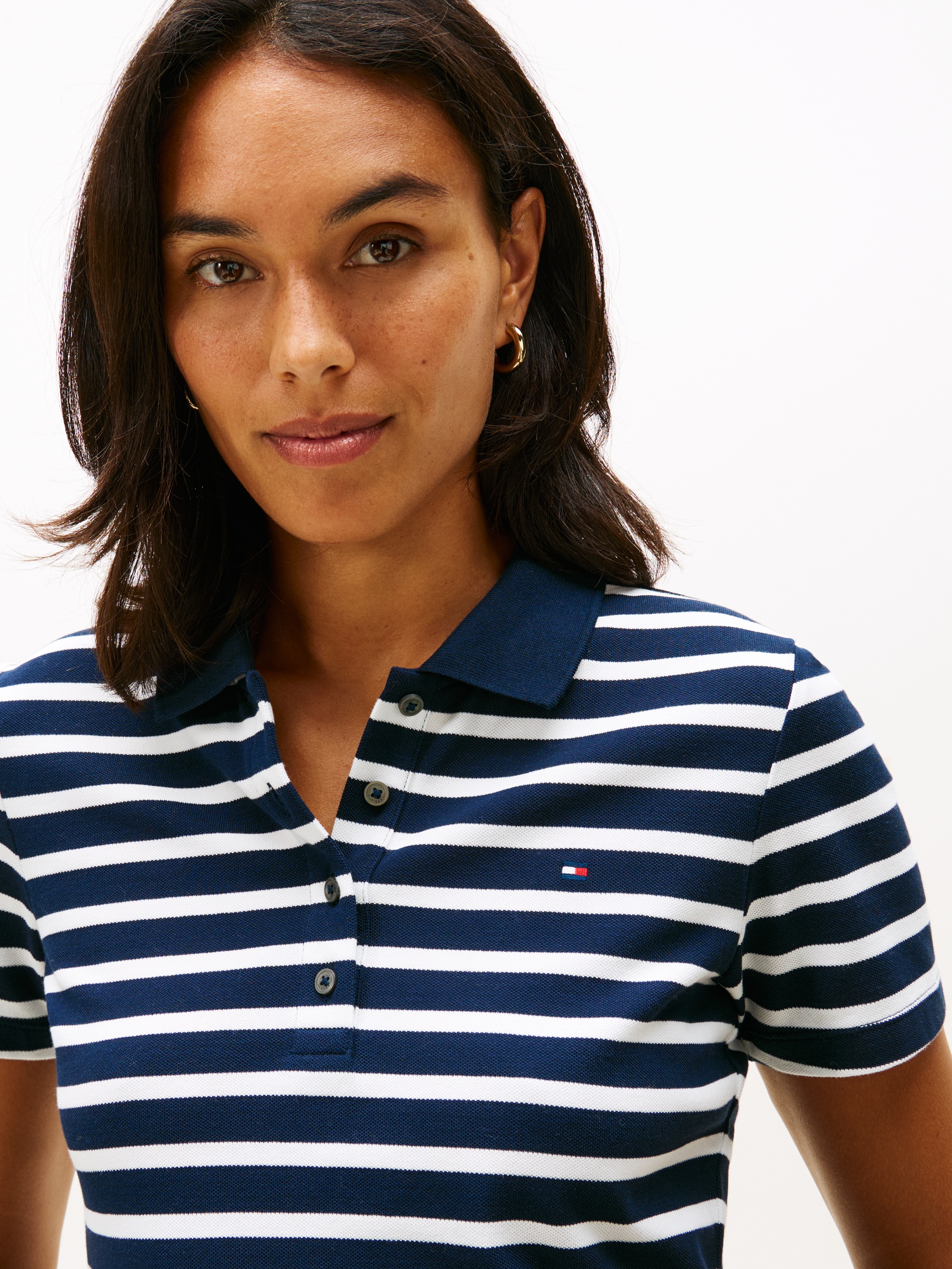 Tommy Hilfiger Poloshirt »1985 Slim Fit Pique Premium«, mit Logostickerei, mit Seitenschlitzen