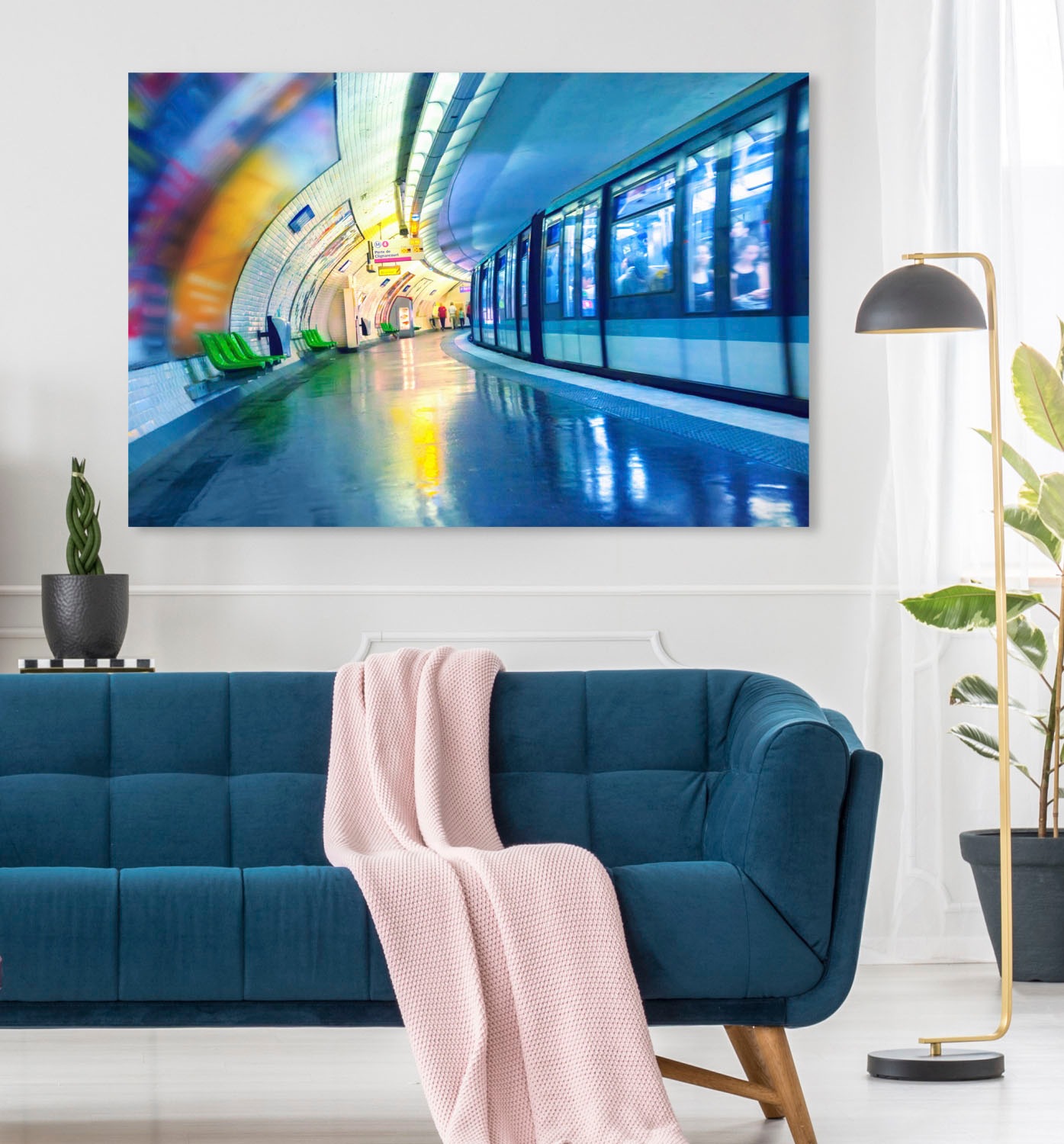 queence Acrylglasbild »Tunnel« Kunst   Zugbilder   Züge Fine Art-Print in G günstig online kaufen