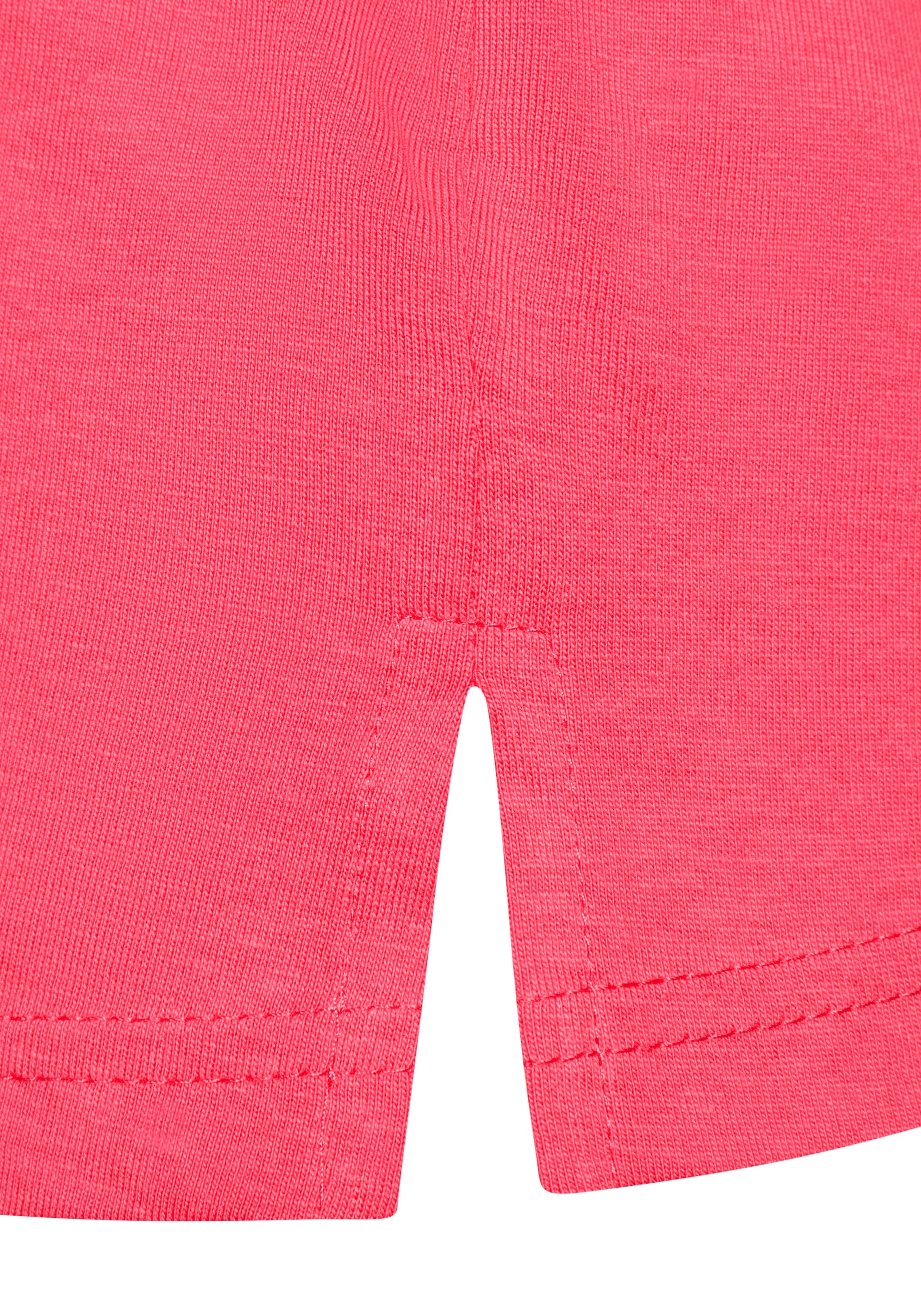 Beachtime T-Shirt »mit modischem Schlitz am Saum«, (3er-Pack), aus hochwertiger Baumwoll-Qualität