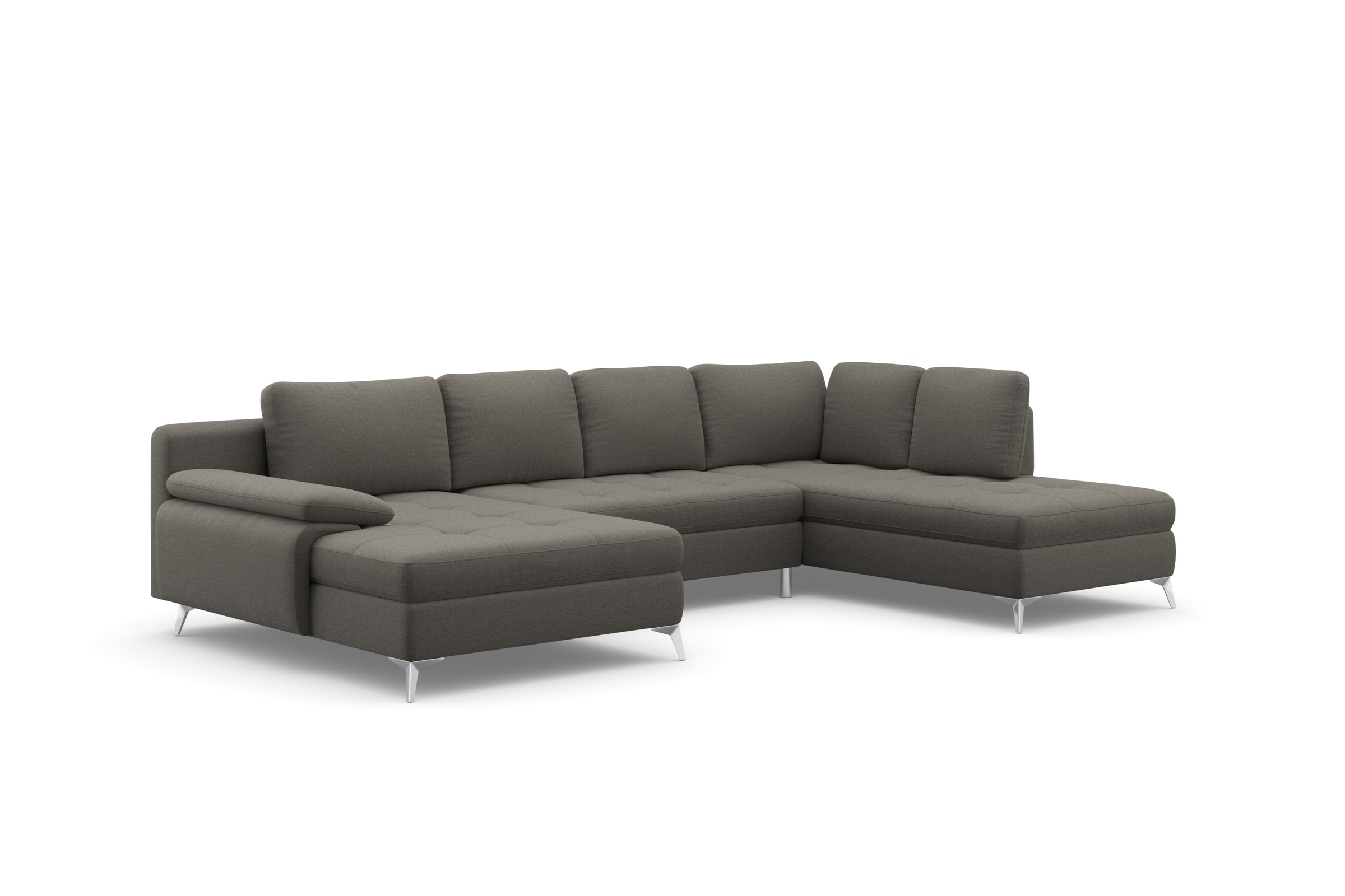 sit&more Wohnlandschaft »Latigo U-Form«, mit Recamiere, wahlweise mit Bettfunktion und Bettkasten