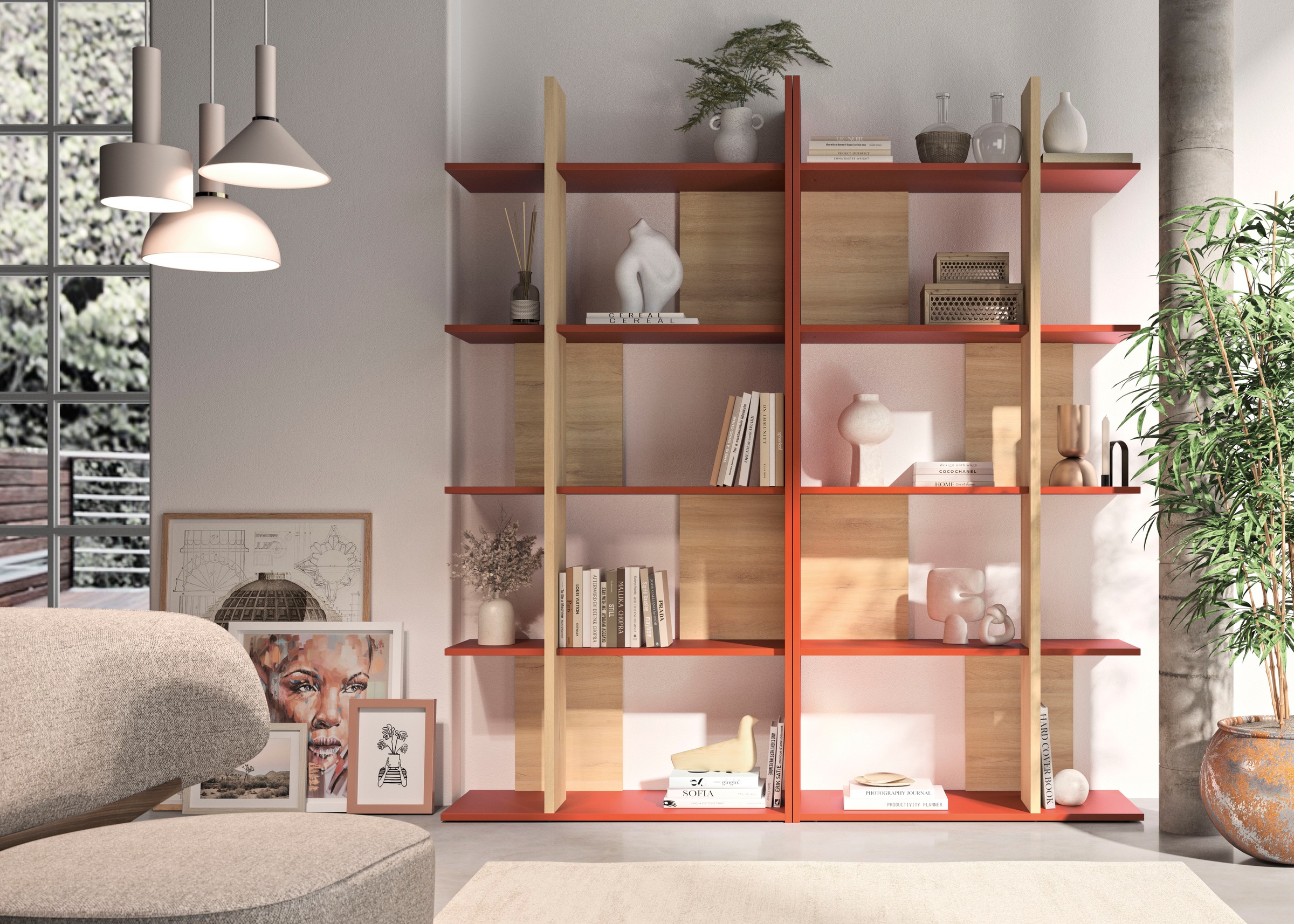 Gami Raumteilerregal »OCRA« Praktische Bibliothek oder Raumtrennung günstig online kaufen