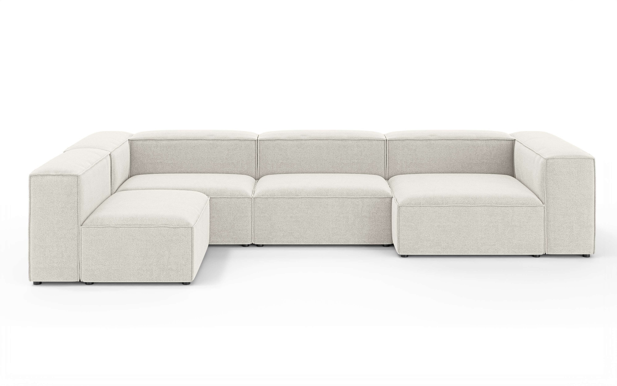 OTTO home Wohnlandschaft »HAILY U-Form mit Ottomane links/rechts, Maße B/T/ günstig online kaufen