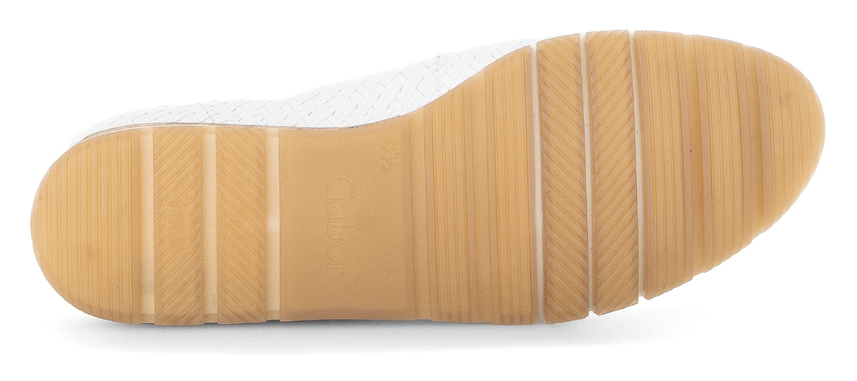 Gabor Ballerina »FLORENZ«, Keilabsatz, Komfortschuh, Bequemschuh mit Flechtmuster, Weite G
