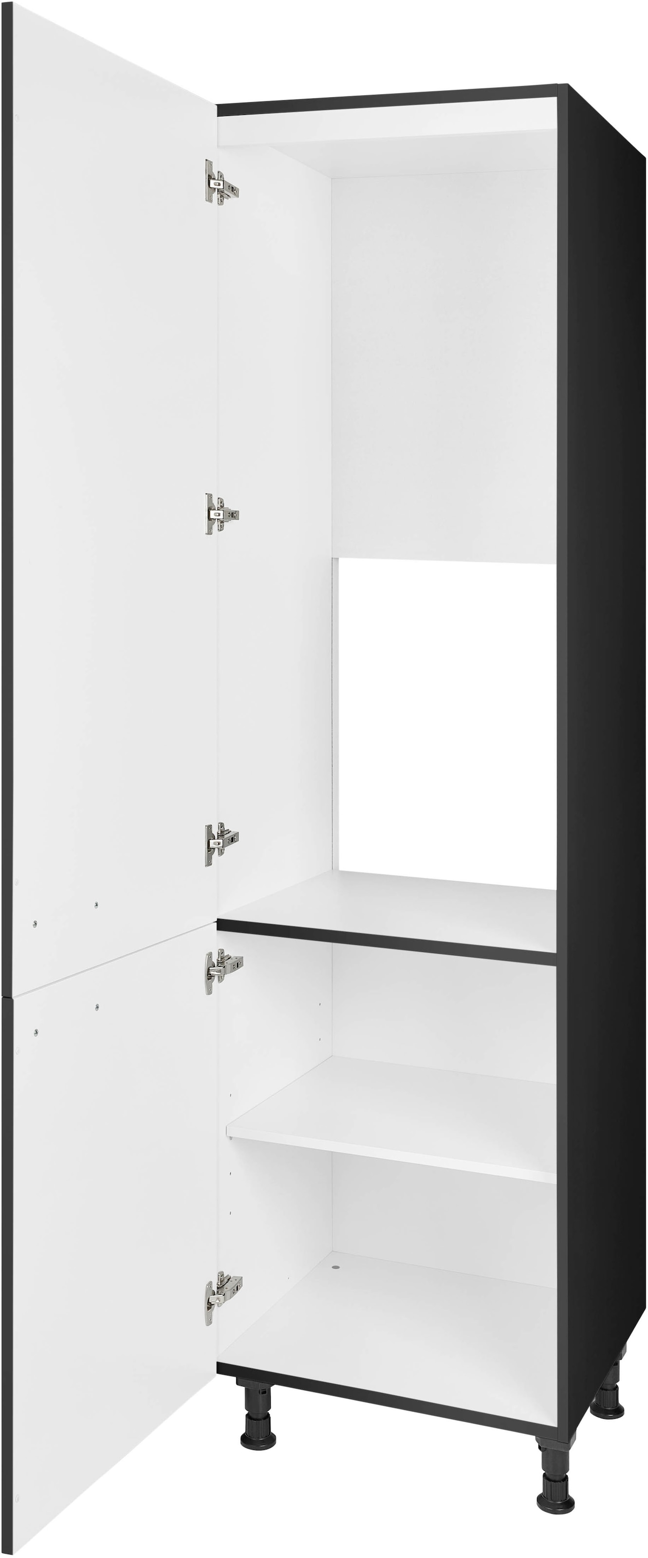 nobilia® Kühlumbauschrank »"Touch", mit zwei Türen und zusätzlichem Einlegeboden,«, vormontiert, Ausrichtung wählbar, Breite/Höhe: 60/216,6 cm