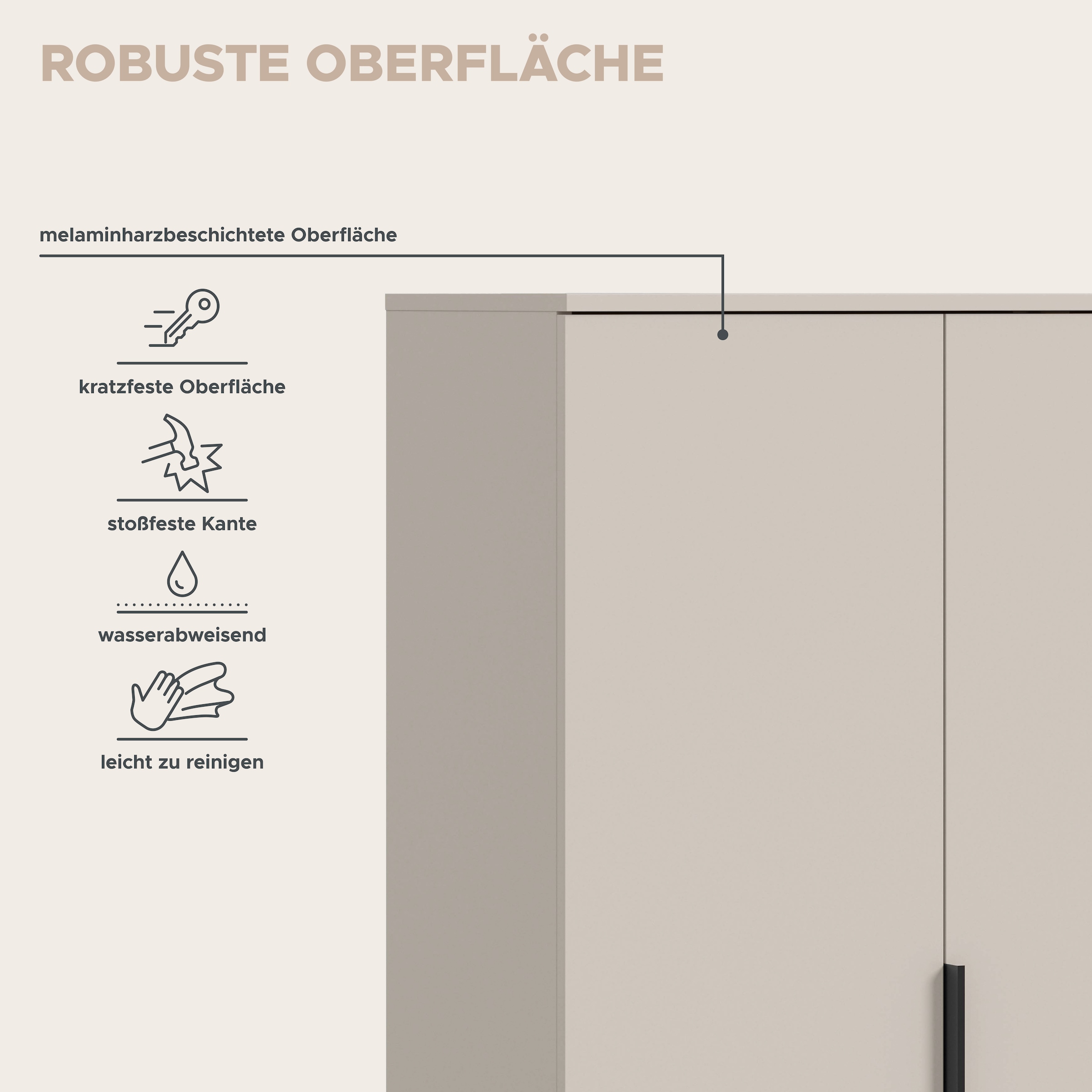 Home affaire Wäscheschrank »SKARDE, TOPSELLER!, Kleiderschrank, Schlafzimmerschrank, Schrank« Höhe: 140 cm, 2 Türen, 2 Schubladen, 1 Kleiderstange, 1 Stk. tlg. OTTO BESTSELLER, Garderobe, Universalschrank, Flurschrank, Schrank