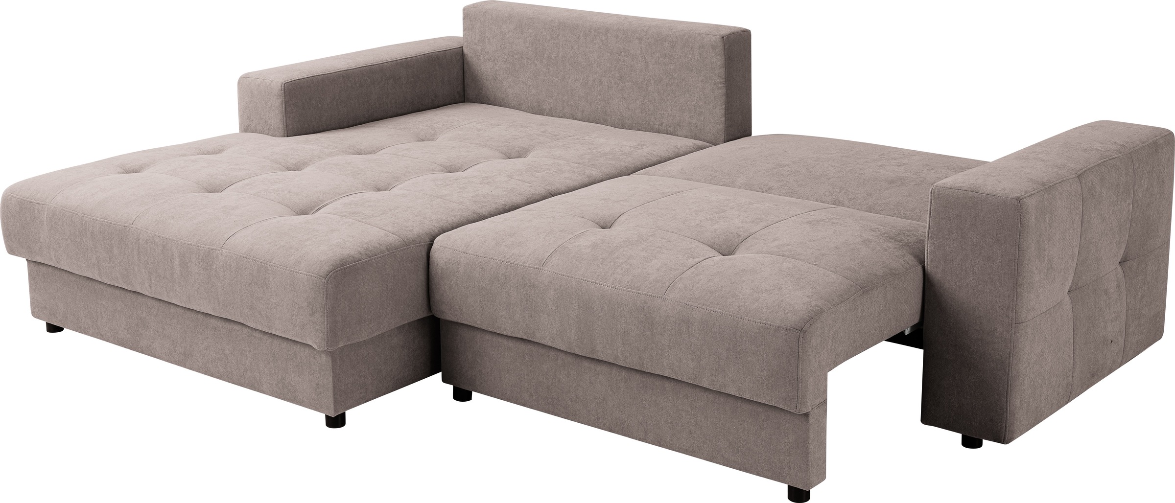 WERK2 Ecksofa »Indiana 270 x 182 cm inkl. Bettfunktion & Bettkasten modern und bequem« Luxus-Microfaser weich ENJOY NEW, L-Form, XXL, Schlaffunktion