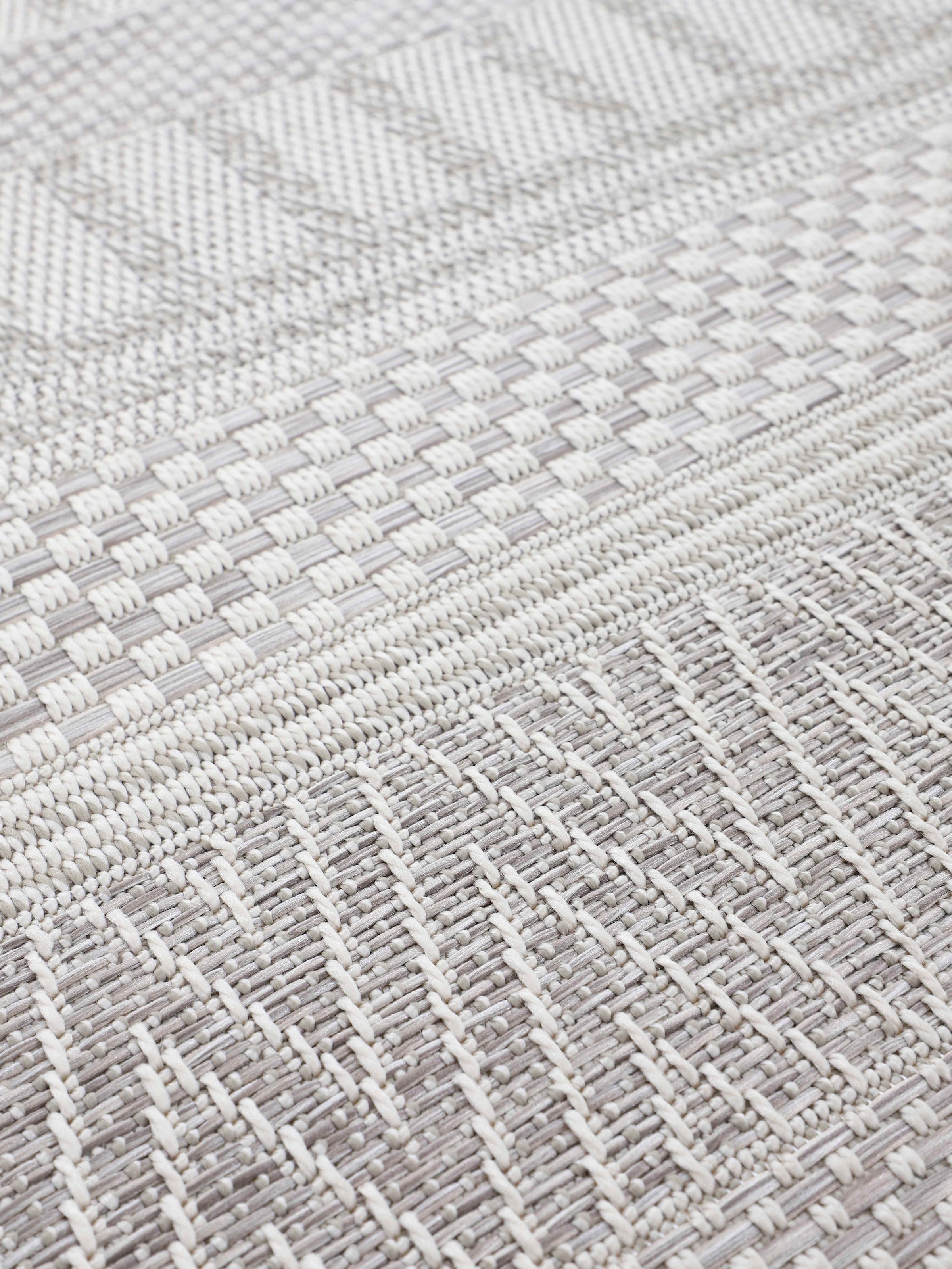 carpetfine Teppich »Boho 100«, rechteckig, 4 mm Höhe, robustes Flachgewebe, Sisal Optik, UV-beständig, Außenbereich