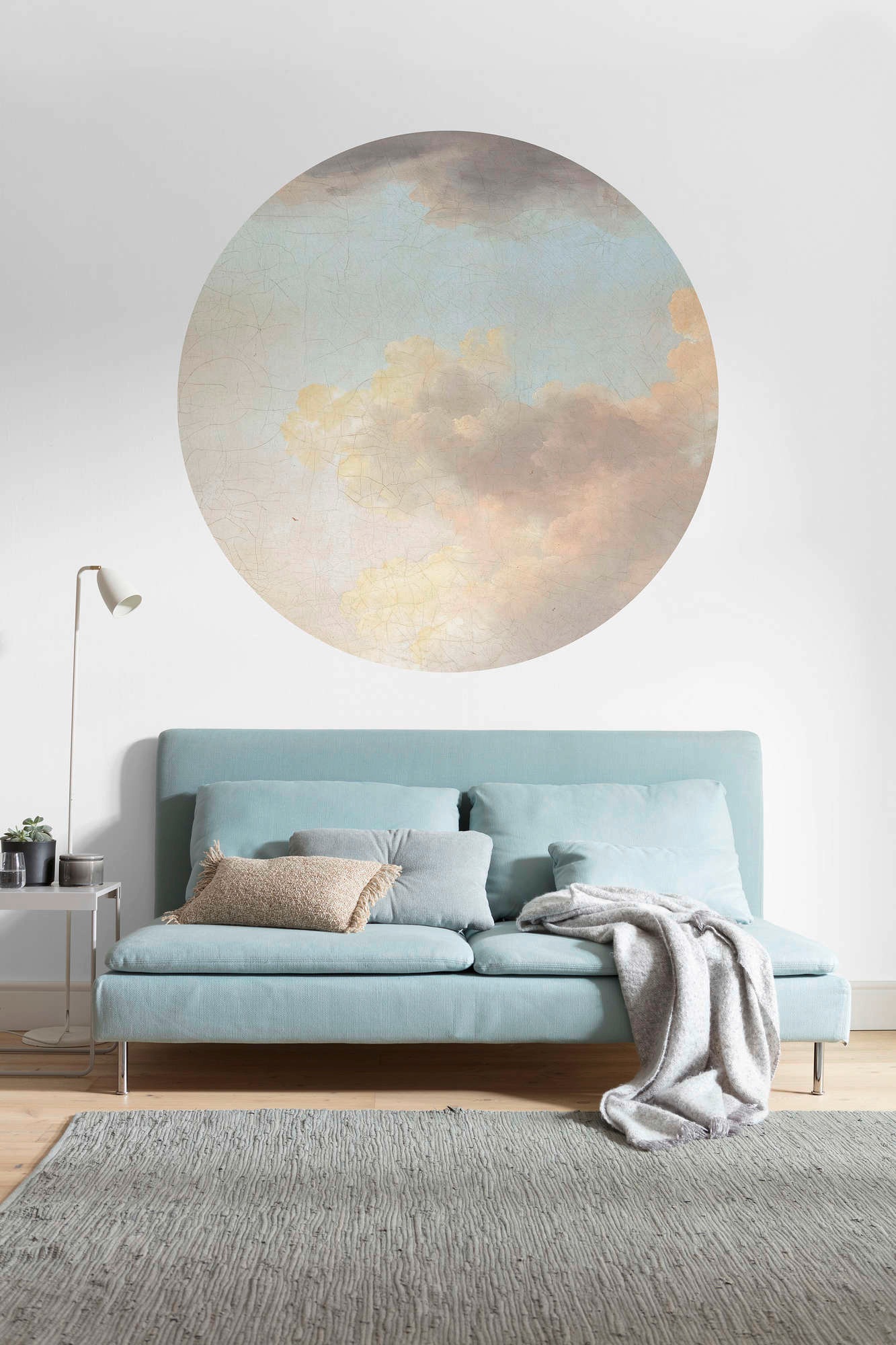 Komar Vliestapete »Vlies selbstklebend - Relic Clouds - Größe 125 x 125 cm«, bedruckt, Wohnzimmer, Schlafzimmer