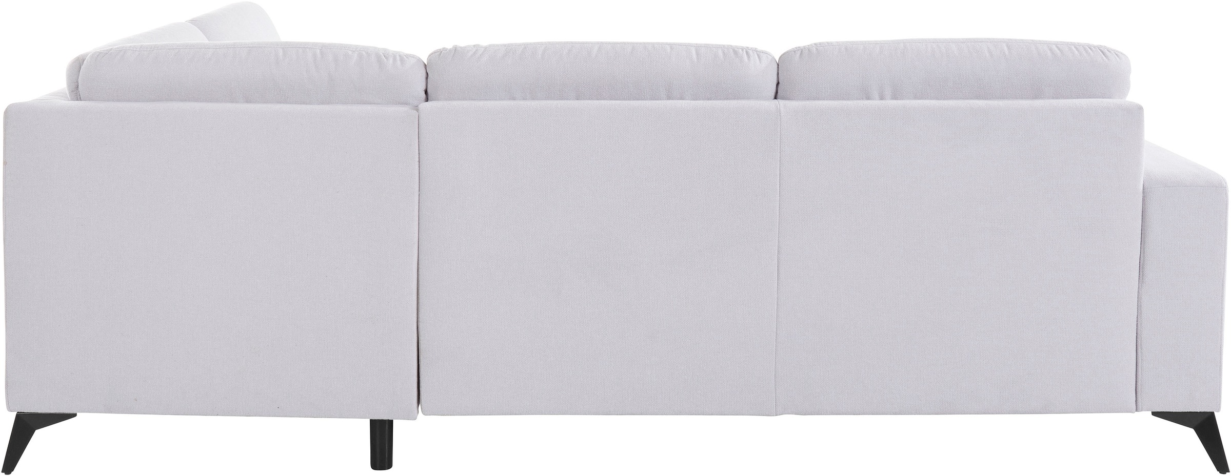 Places of Style Ecksofa »Lolland L-Form«, Wahlweise mit Bettfunktion und Stauraum, auch mit abwischbarem Bezug