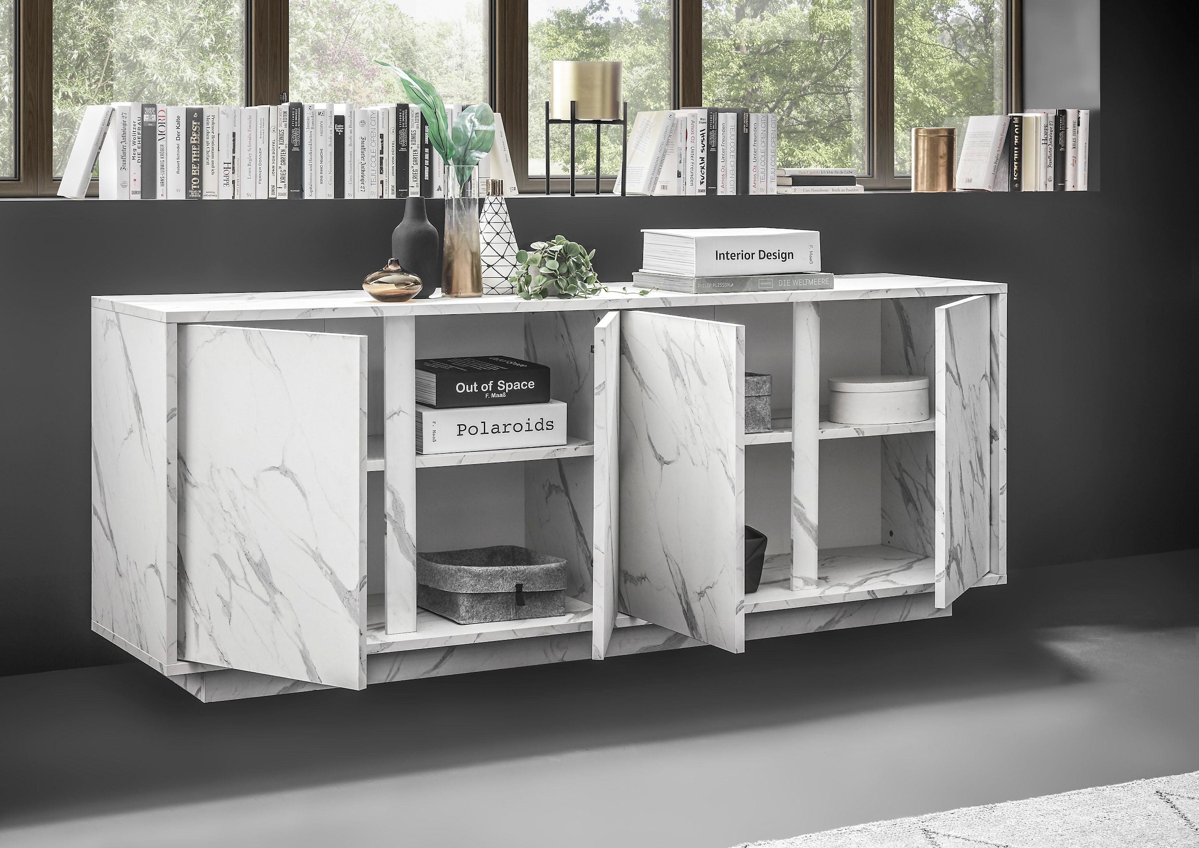 INOSIGN Sideboard »Carrara«, grifflos