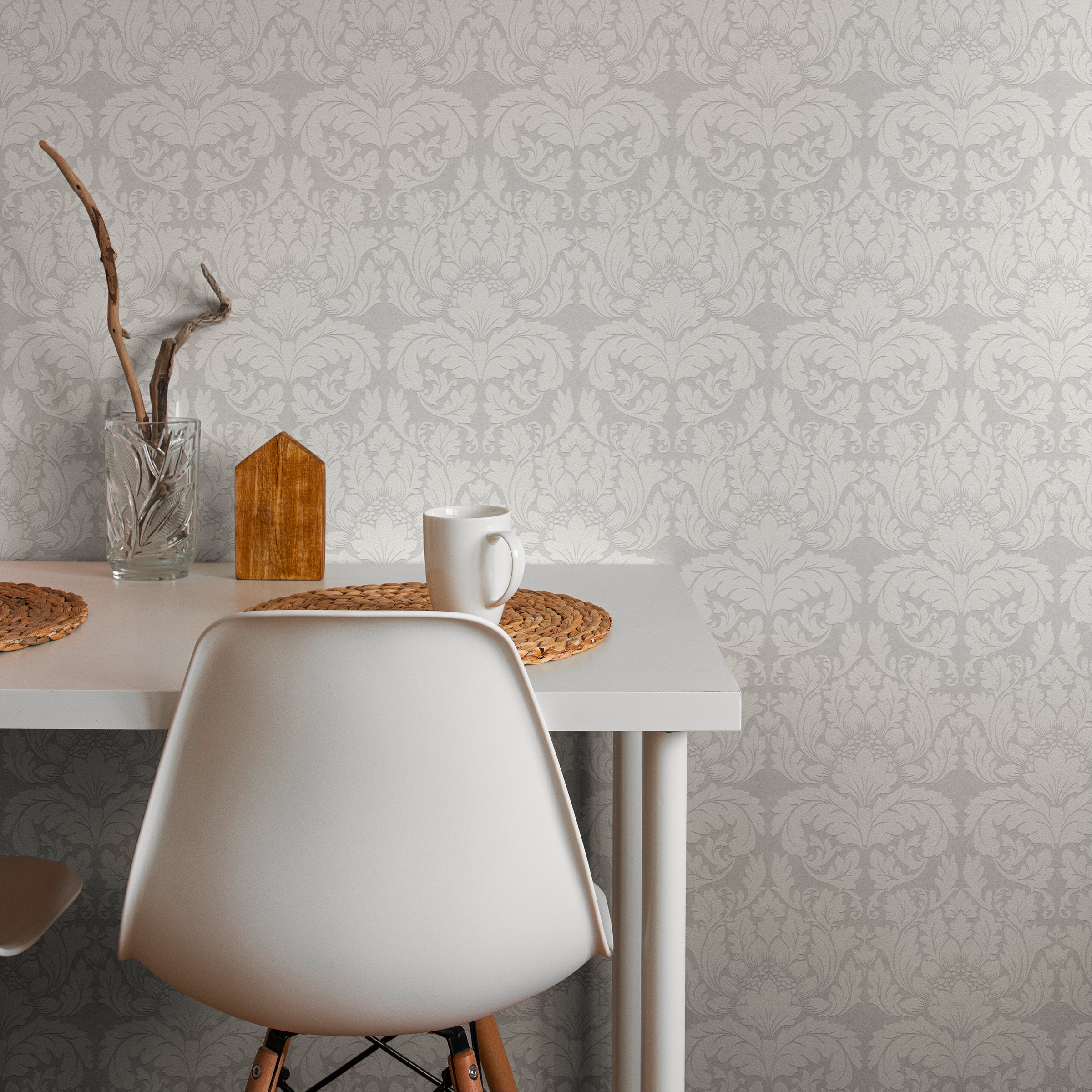 A.S. Création Vliestapete »Meistervlies« Barock | gemustert | ornamental strukturiert Barocktapete Überstreichbar matt strukturiert Tapeten Wohnzimmer Optik