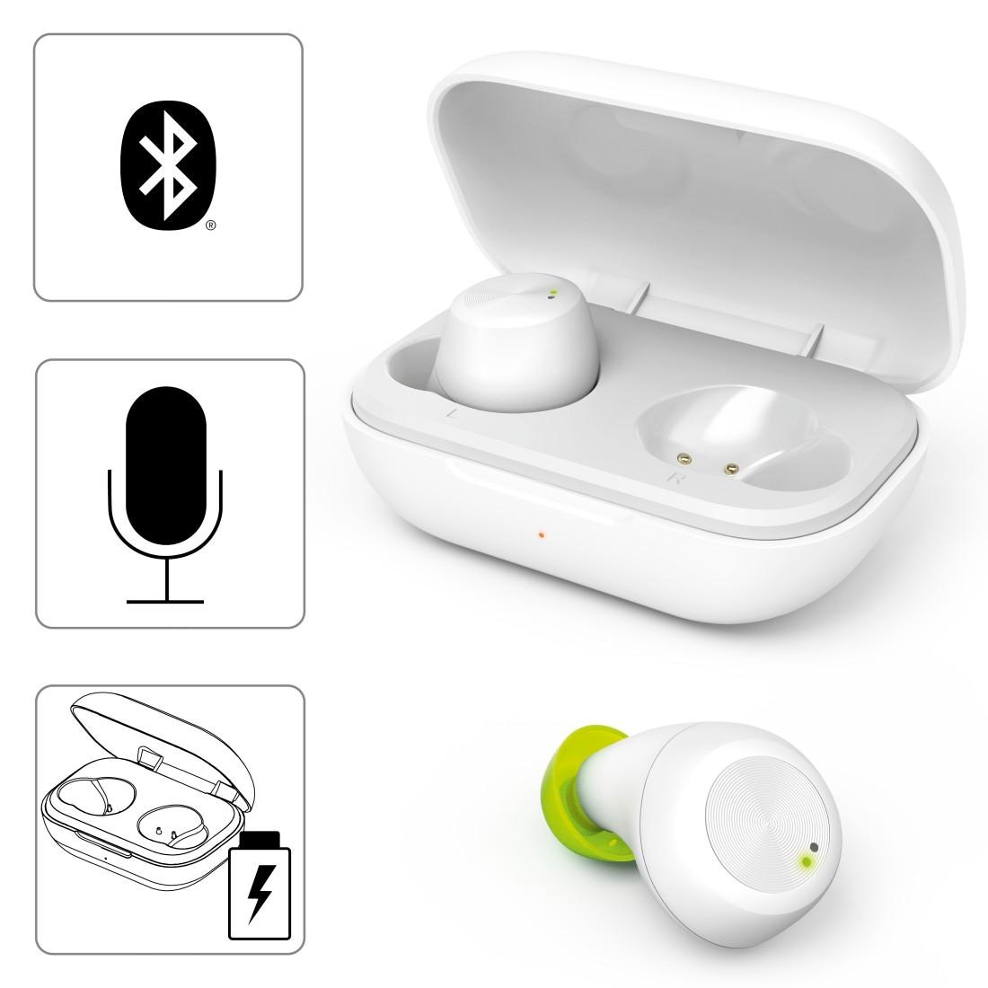 Hama Bluetooth-Kopfhörer »Bluetooth-Kopfhörer True Wireless In-Ear Sprachsteuerung«