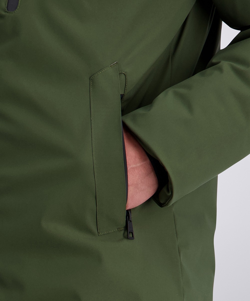 Pierre Cardin Parka mit Kapuze Nahtverstärkung an kritischen Stellen