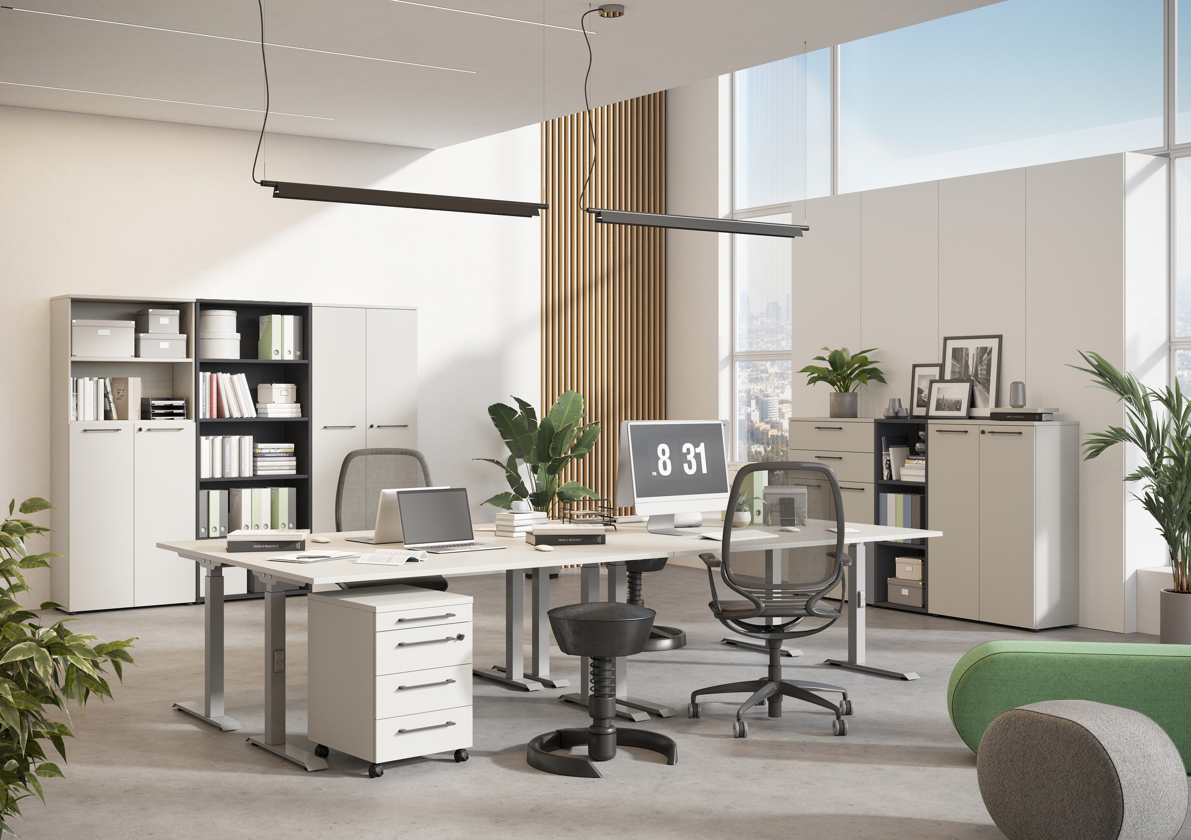 GERMANIA Büromöbel-Set »Agenda« Set bestehend aus höhenverstellbarem Schrei günstig online kaufen