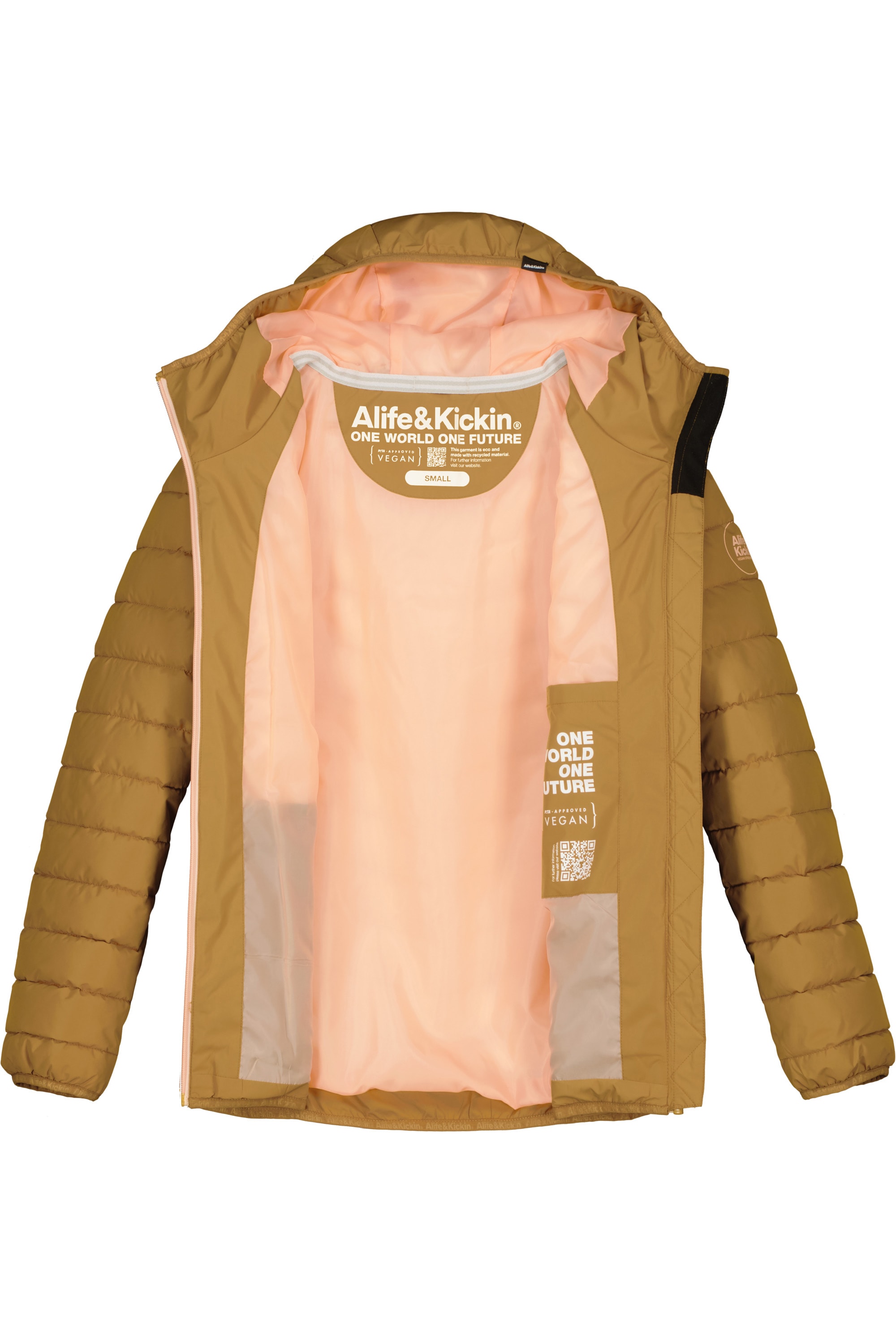 Alife & Kickin Winterjacke »Damen RabeaAK A«, Moderne Steppjacke mit gefütterter Kapuze in schmaler Passform