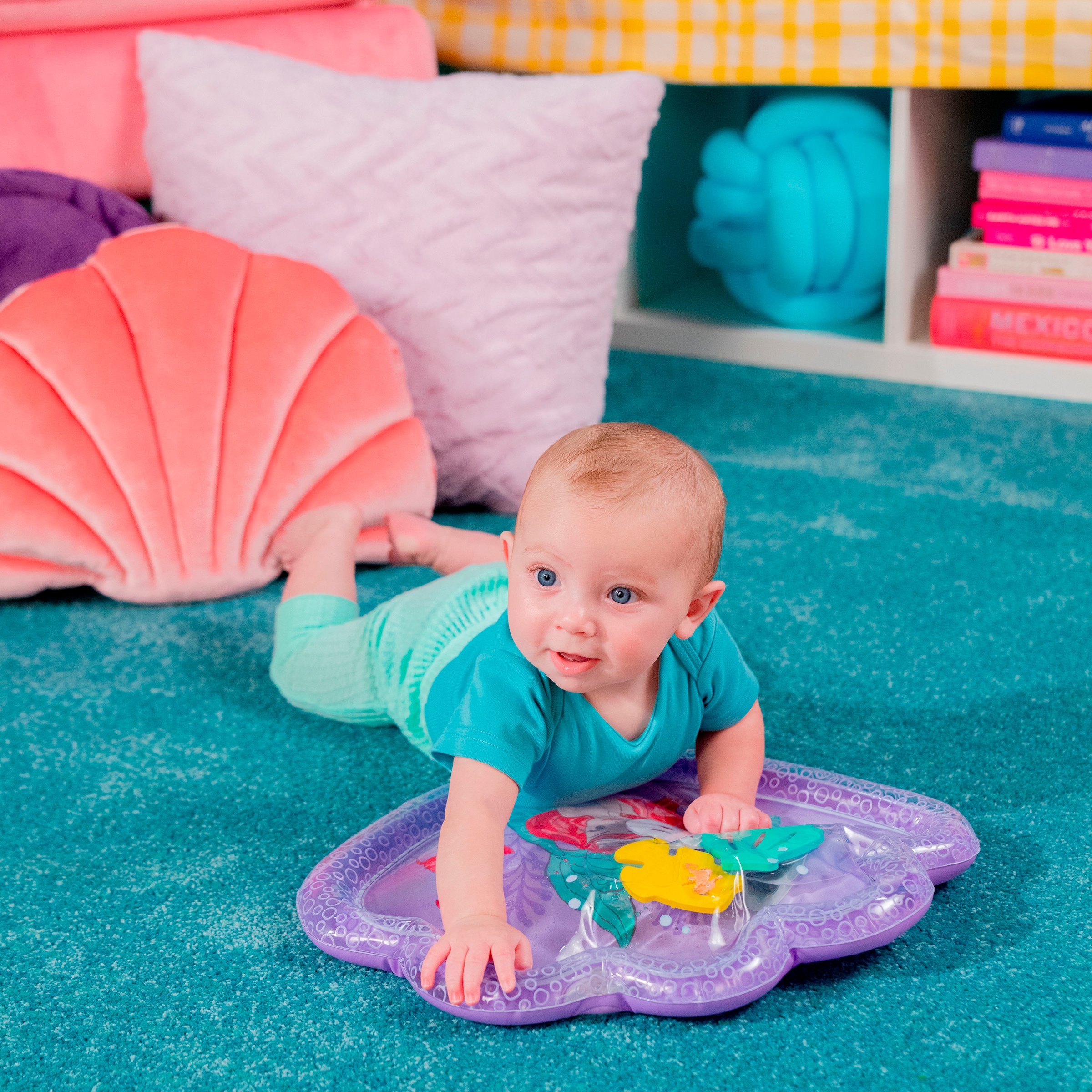 Bright Starts Spielmatte »The little Mermaid Sea TreasuresTummy Time Water Mat«