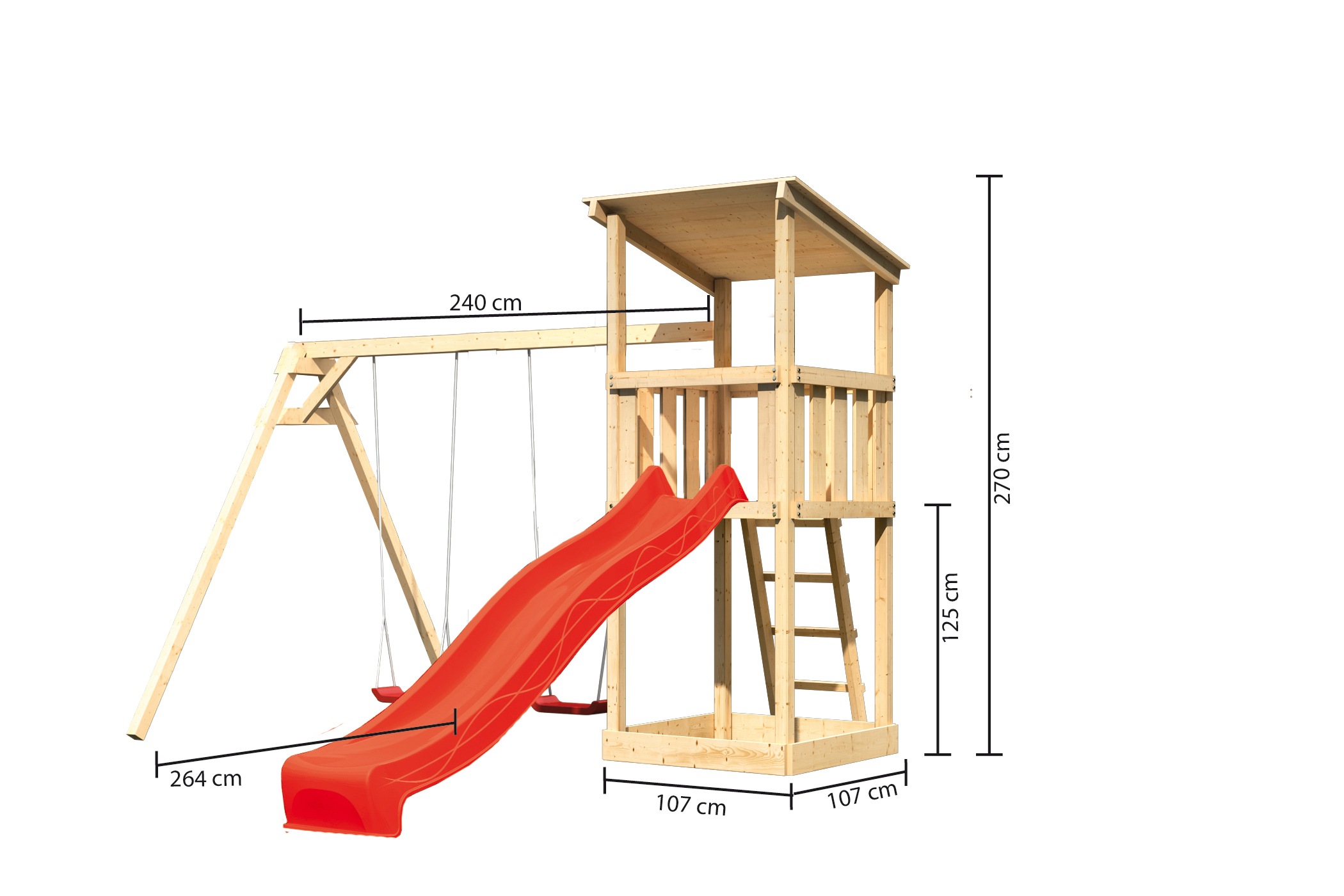 KONIFERA Spielturm »Anna«, BxTxH: 347x264x270 cm