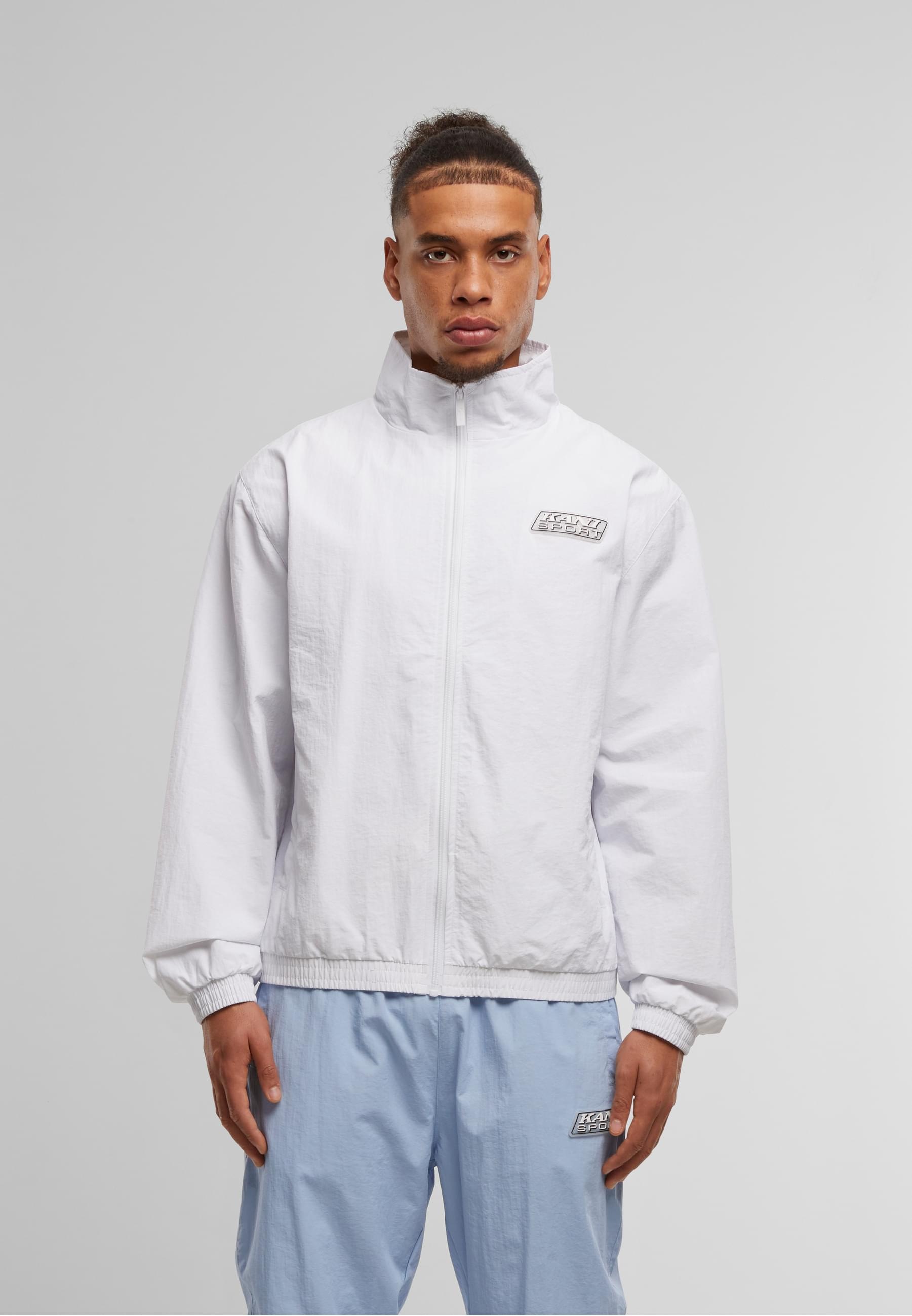 Karl Kani Trainingsjacke »Karl Kani Sport Patch Essential Trackjacket white« 1 Stk. tlg. ohne Kapuze