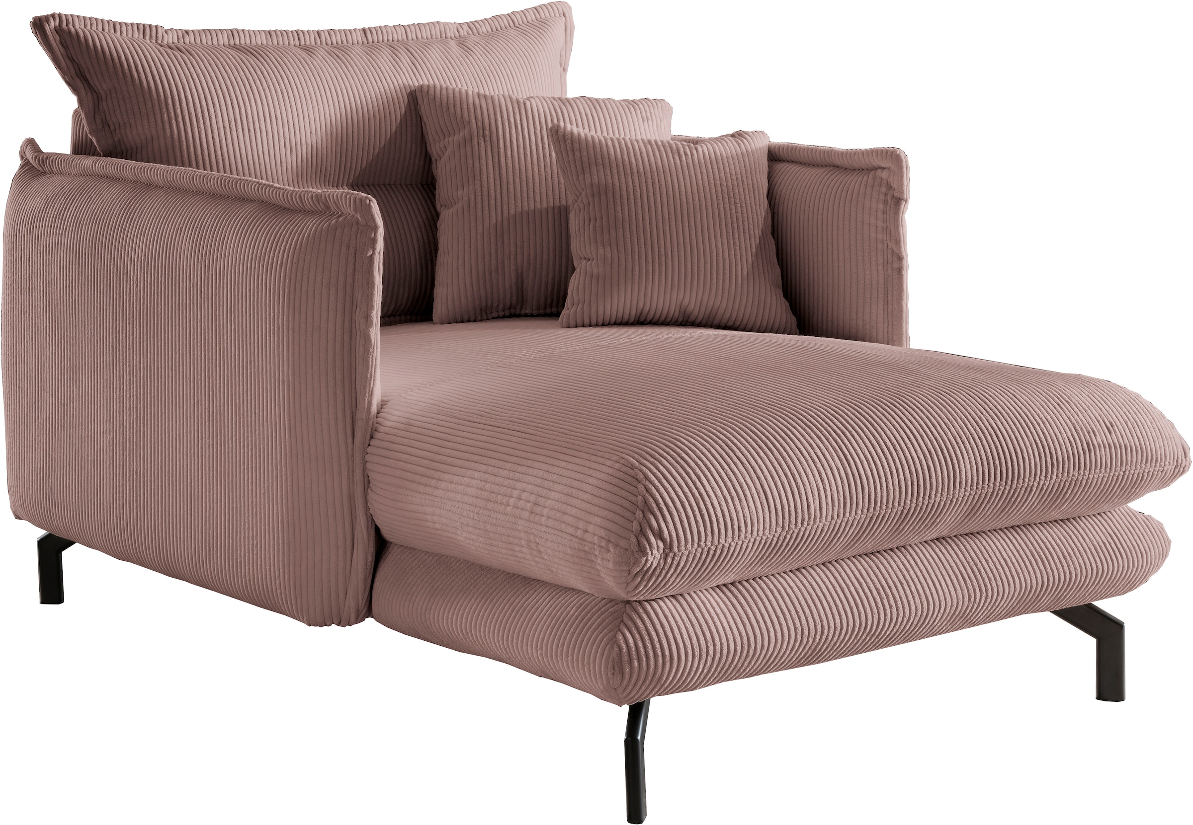 Home affaire Relaxsessel »Lazio modern und bequem, schmale Armlehnen, tolle Detailverarbeitung« zwei verschiedene Fußfarben wählbar