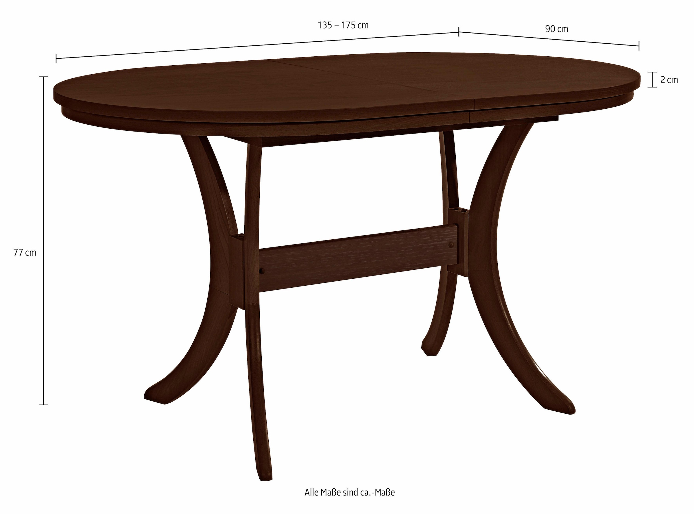 Home affaire Esstisch »Laguna«, Breite 135 cm