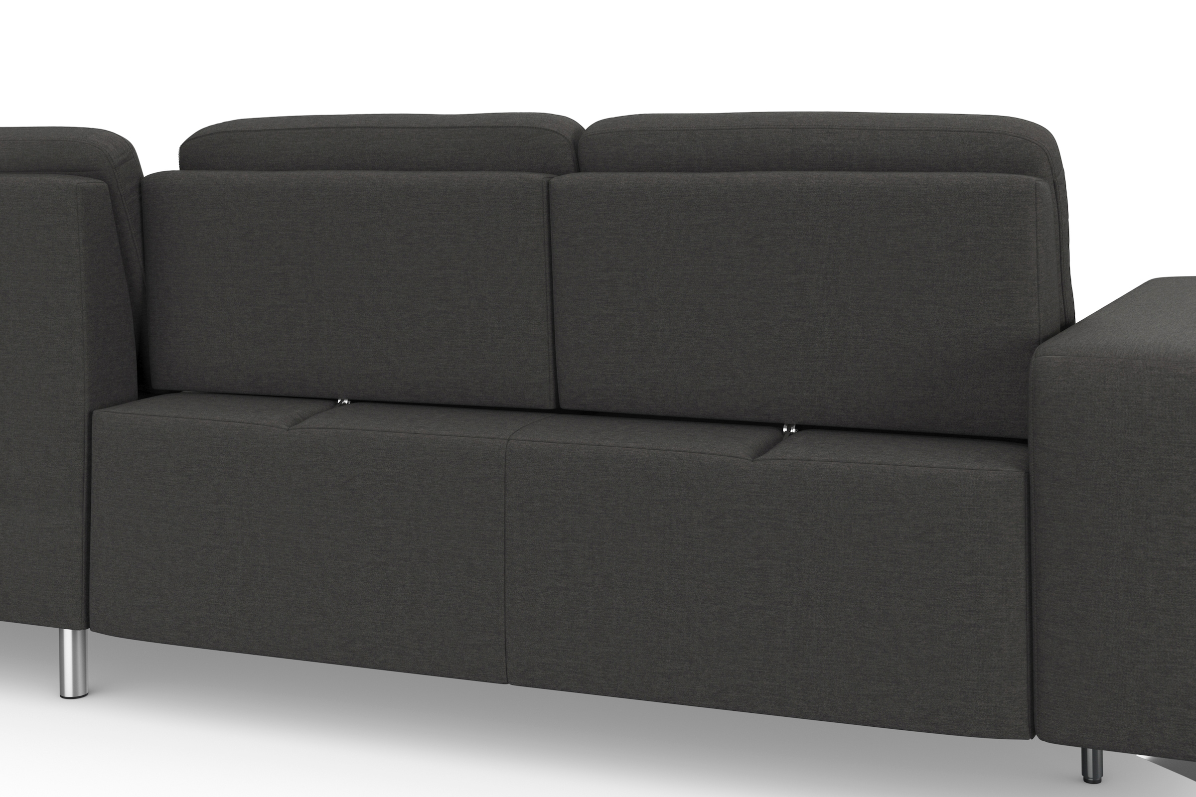 sit&more Ecksofa »Baviene L-Form«, inklusive Sitztiefenverstellung und Federkern, wahlweise Bettfunktion